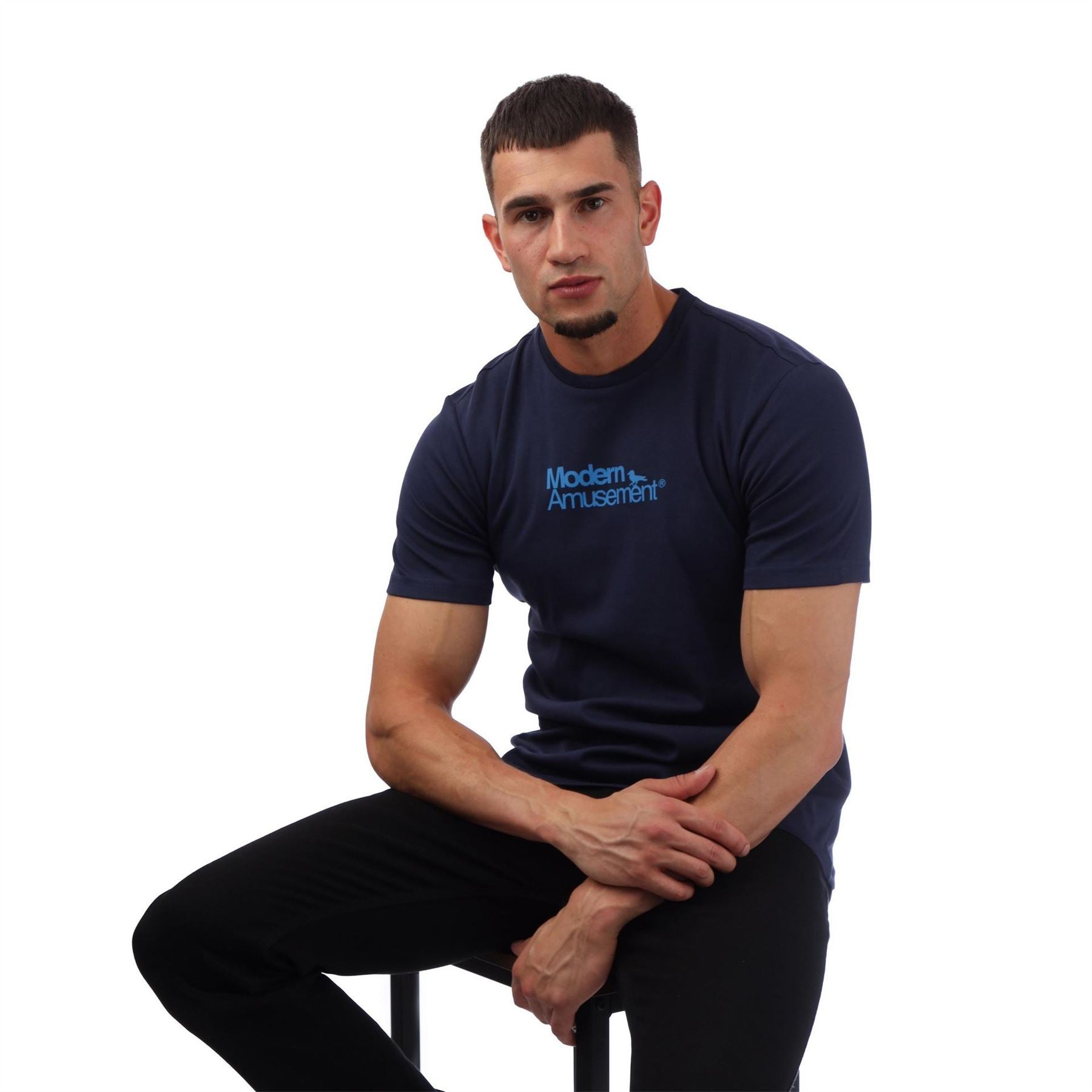 Modern Amusement Slogans Lettering Regular Fit T-Shirt