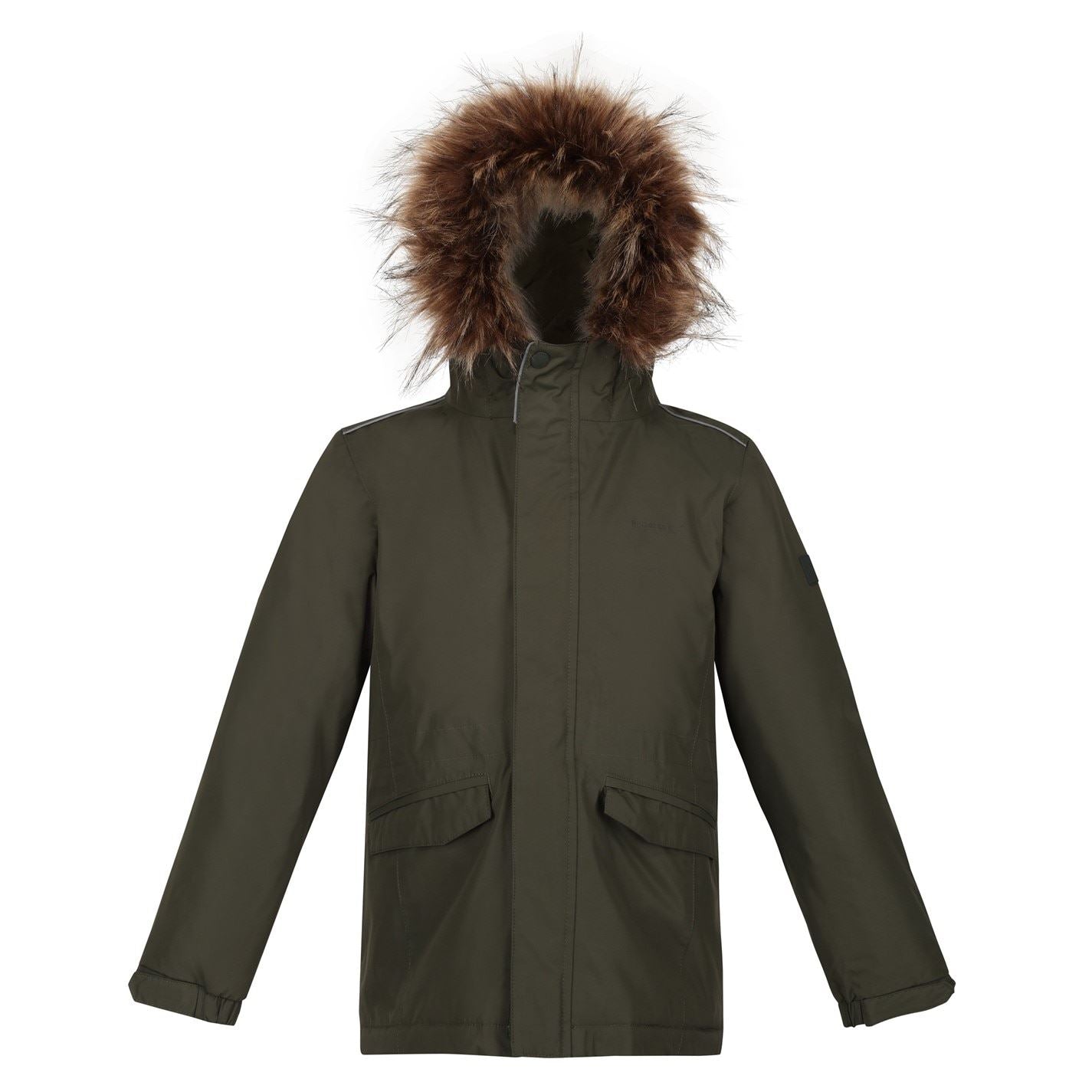 Regatta Tynley Solid Patterned Hooded Parka Jacket
