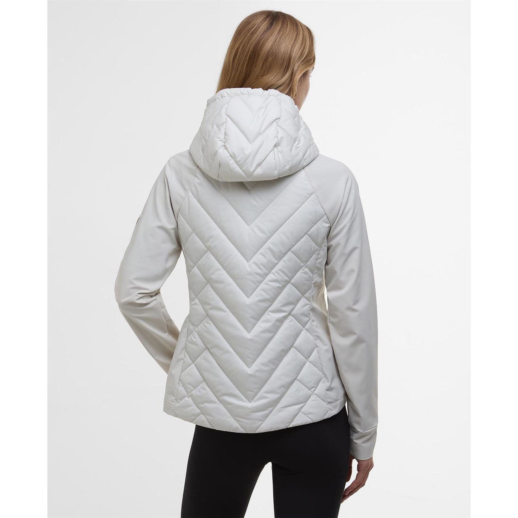 Barbour International Dakota Hooded Long Sleeve Zip Quilted Jacket
