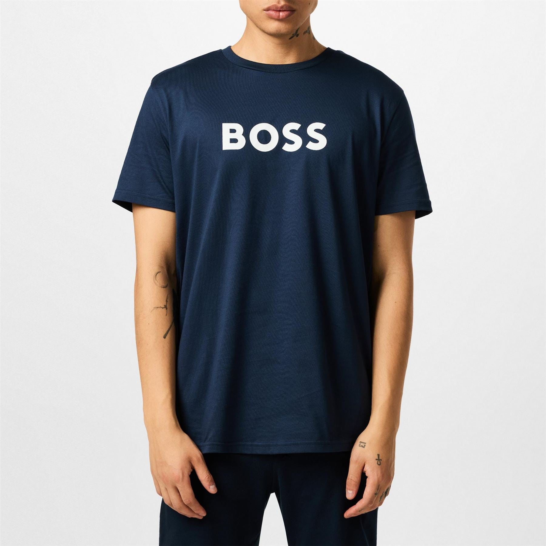 Boss BOSS Bodywear Short Sleeve T Shirt with Logo Print Detail
