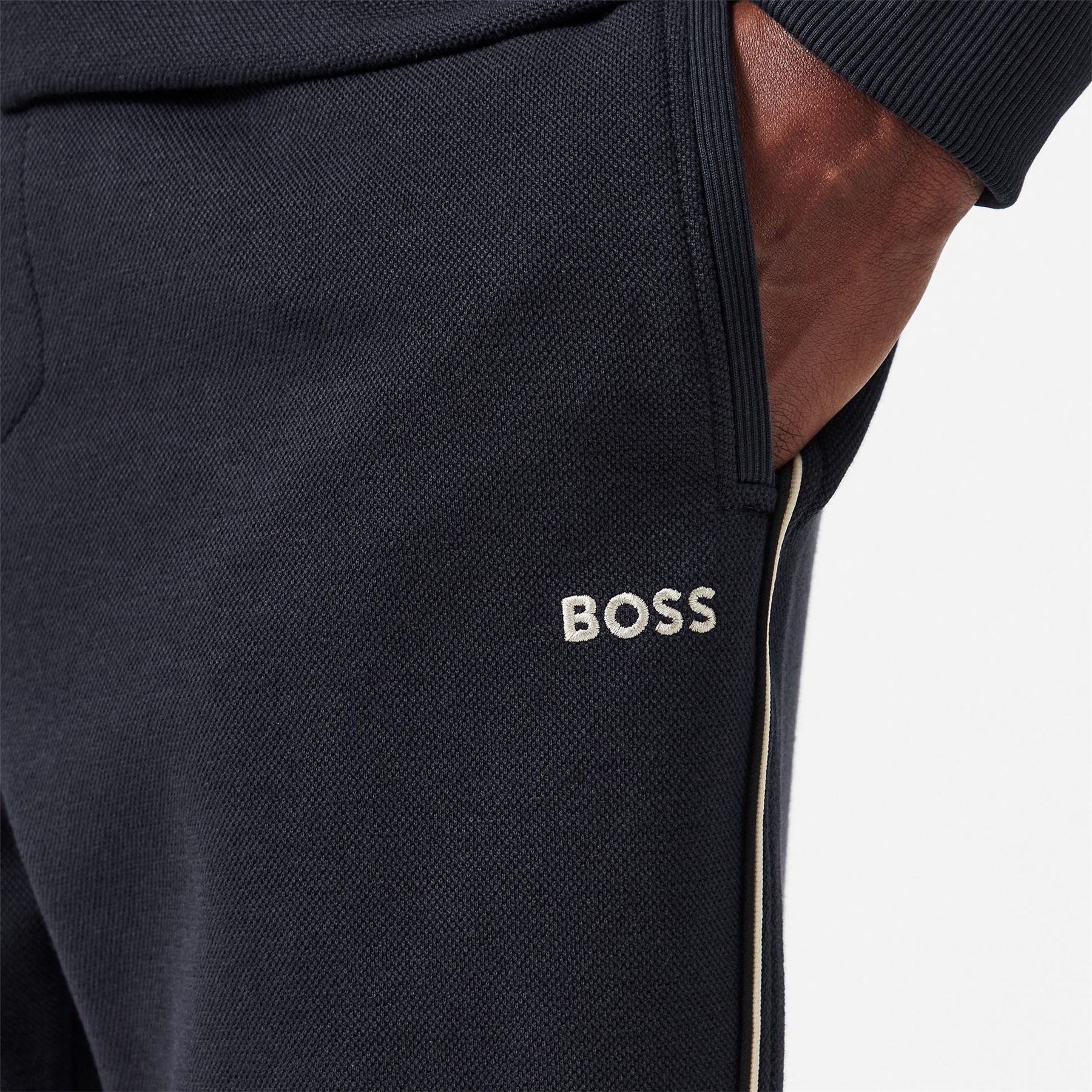 Boss Green Woven Tracksuit 2 Piece Set With Piping  And  Logo Detail