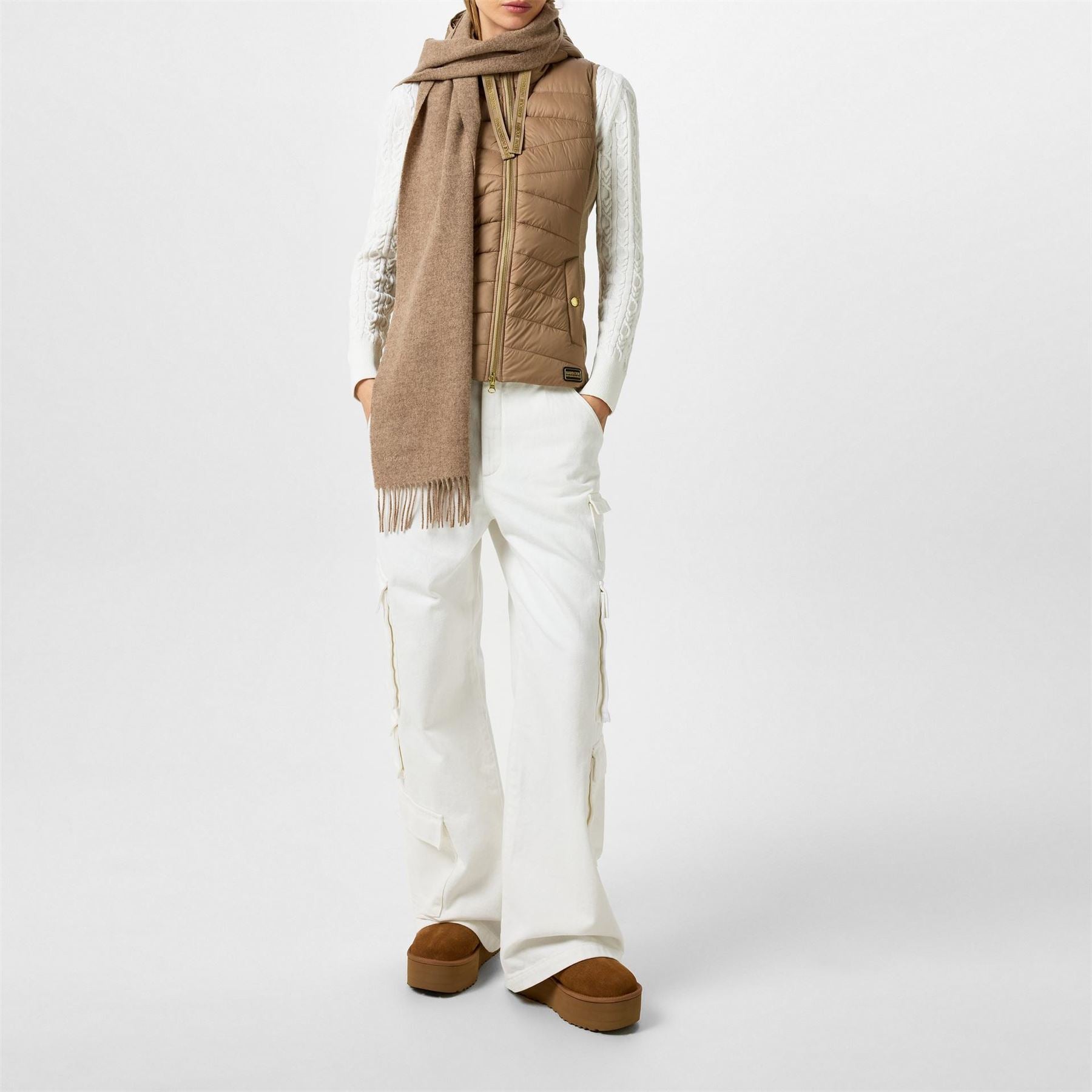 Barbour International Grid Lock Hooded Gilet