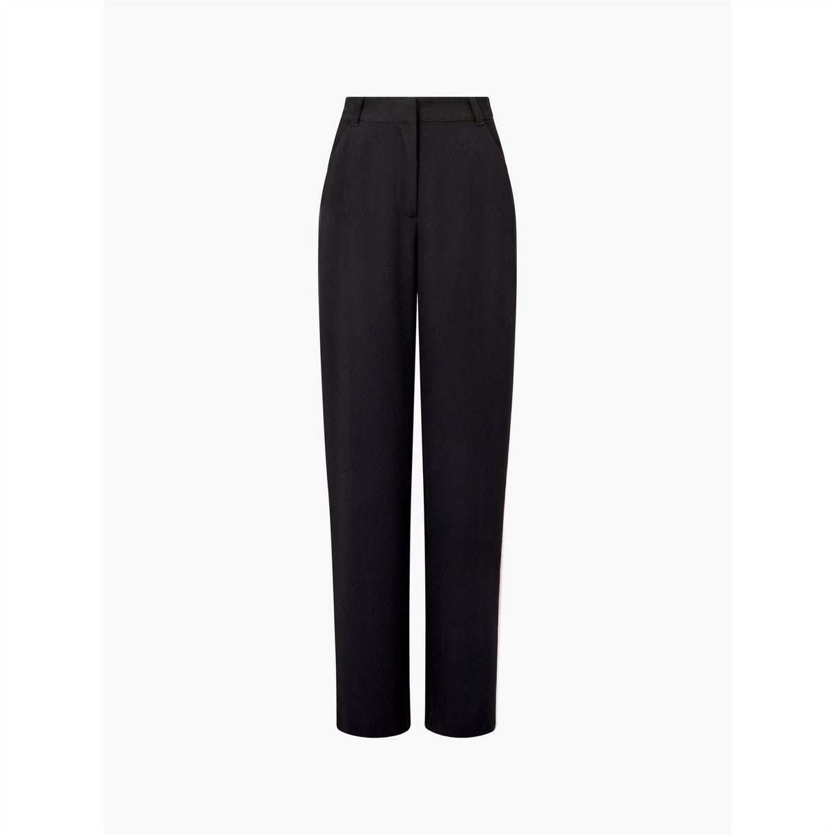 French Connection Bella Solid Patterned Wide Leg Trousers