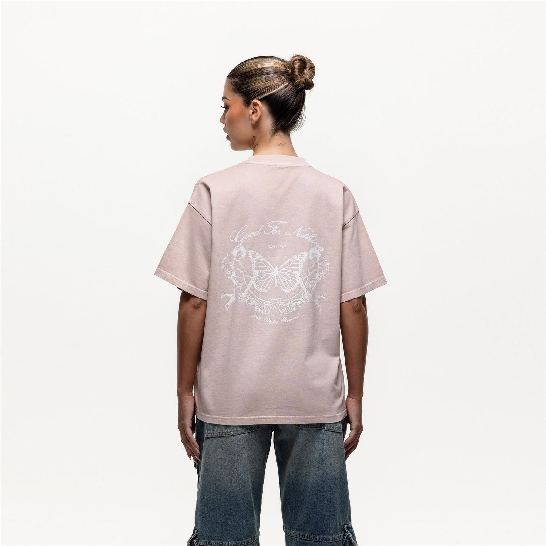 Good For Nothing Oversized T-Shirt Pink