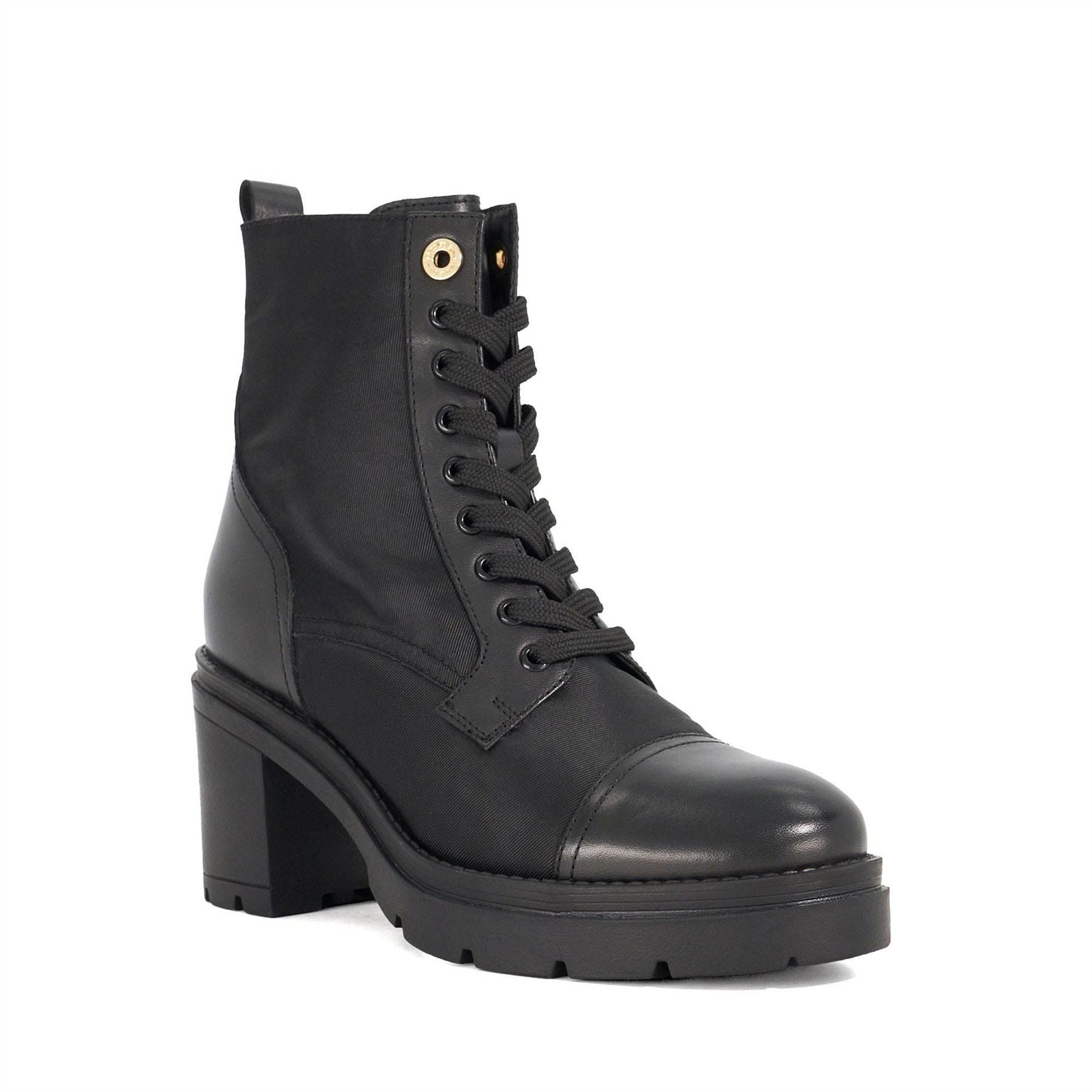 Dune London Plotting Block Heel Ankle Boots