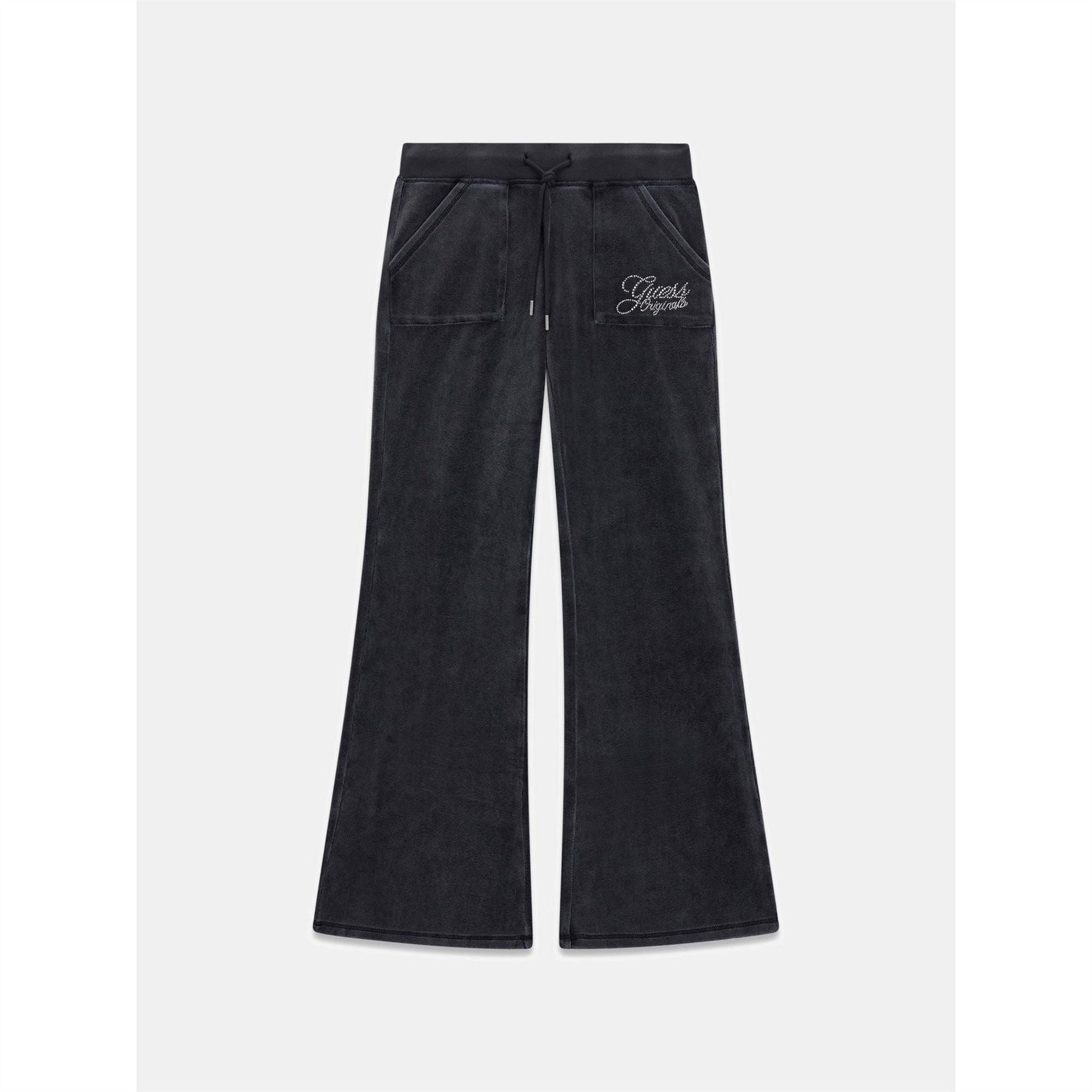 Guess Vel Solid Patterned Flared Track Pants
