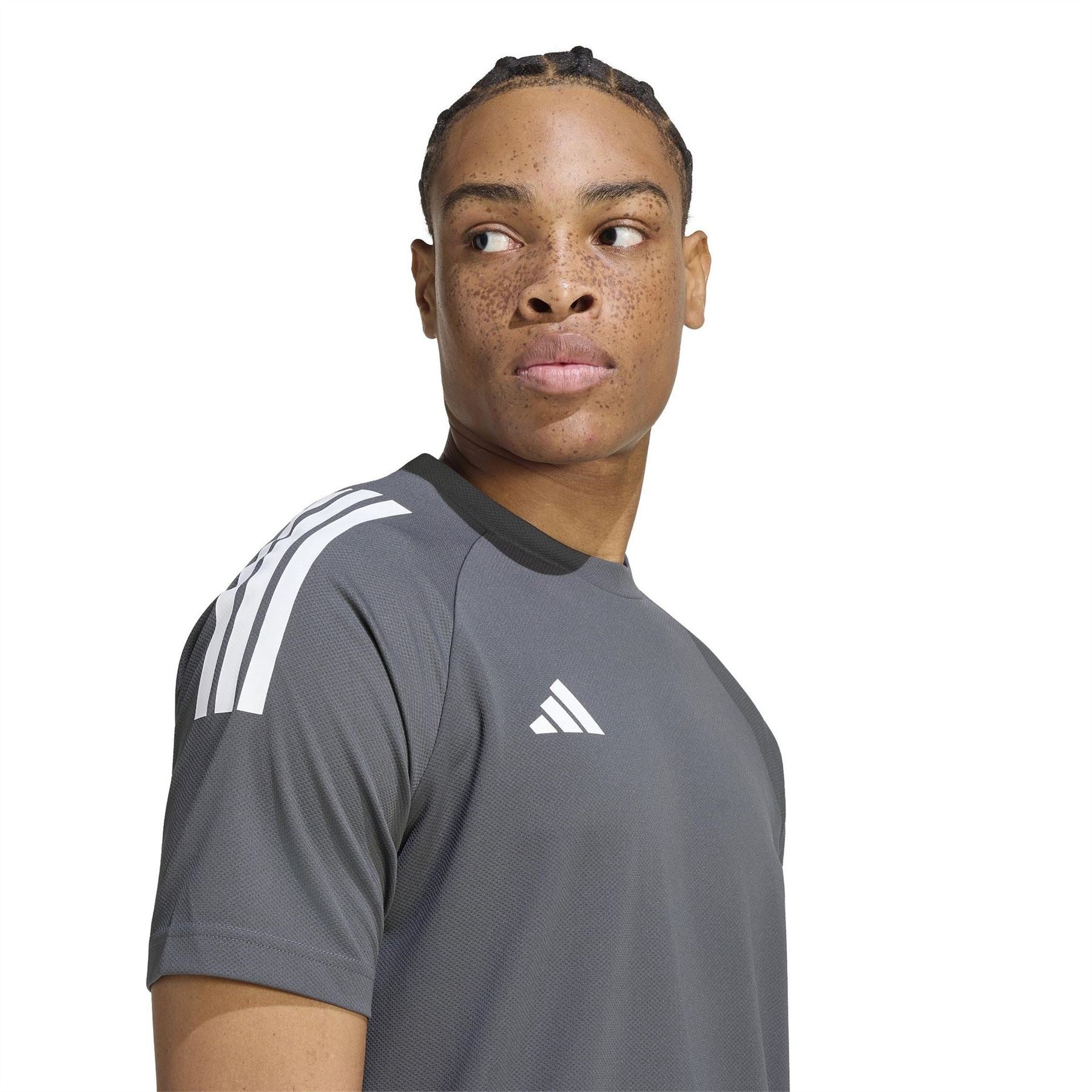 adidas Mens Classic 3 Stripe Sereno T-Shirt