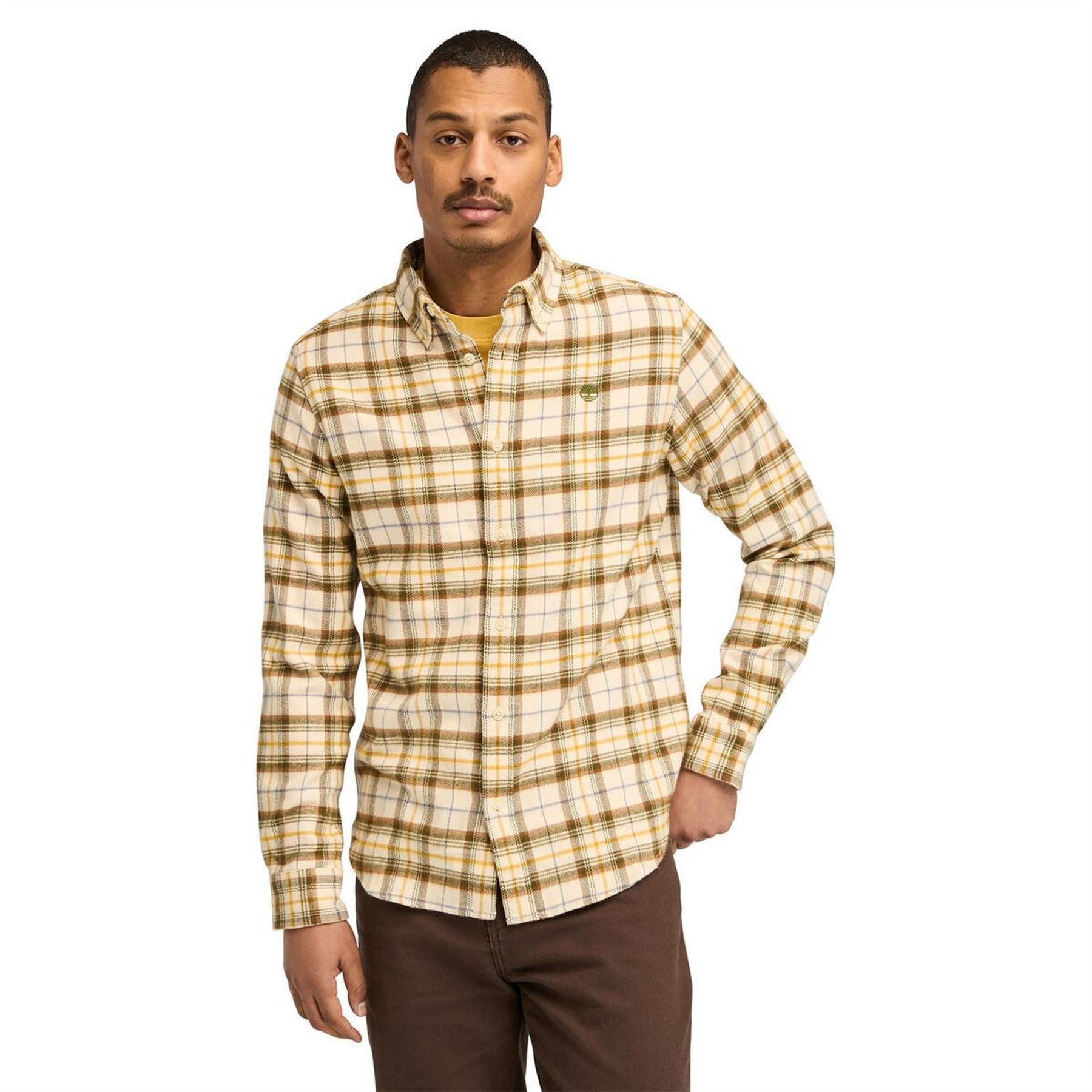 Timberland Midweight Flannel Check Long Sleeve Patterned Shirt