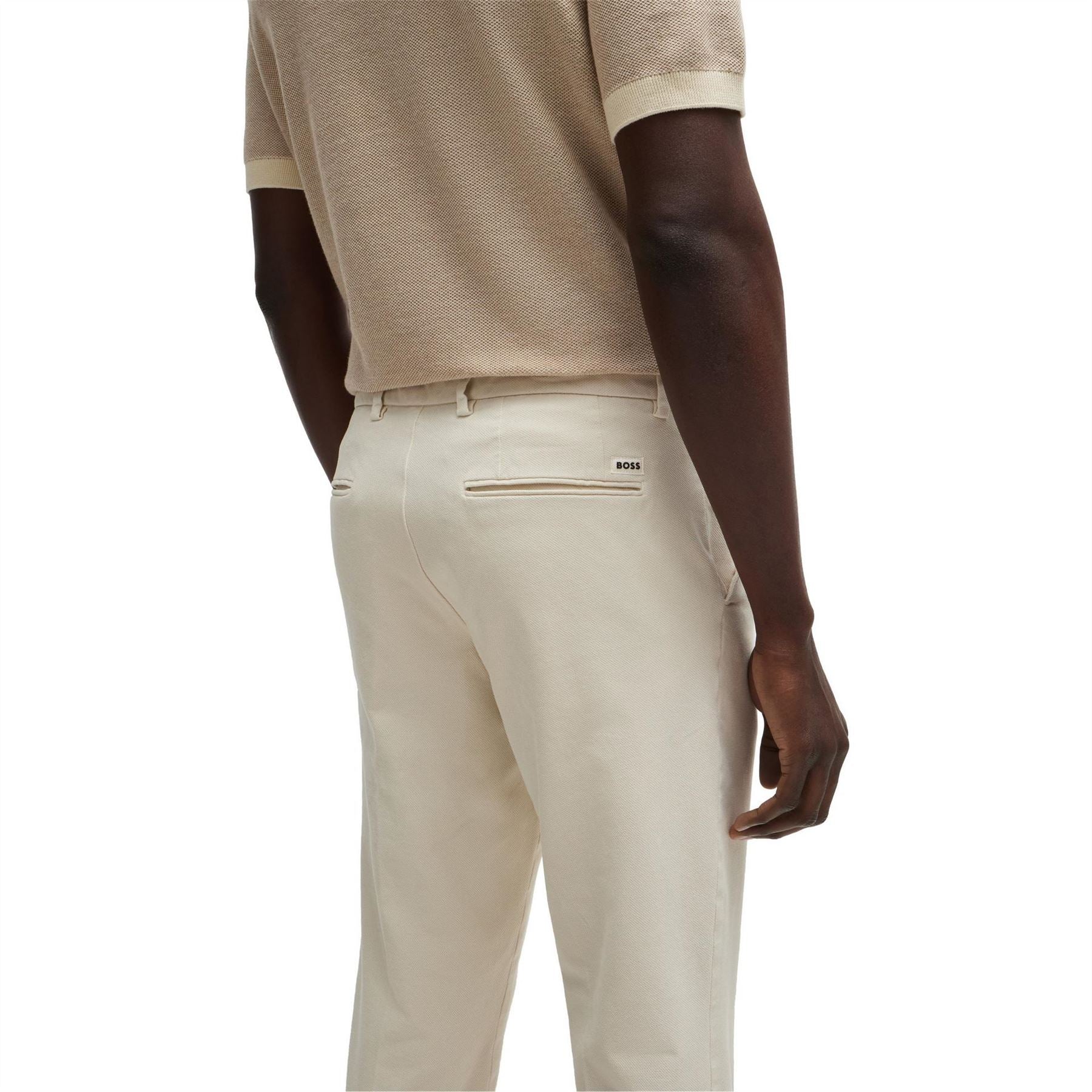 Boss Kaito1 Solid Patterned Straight Chinos