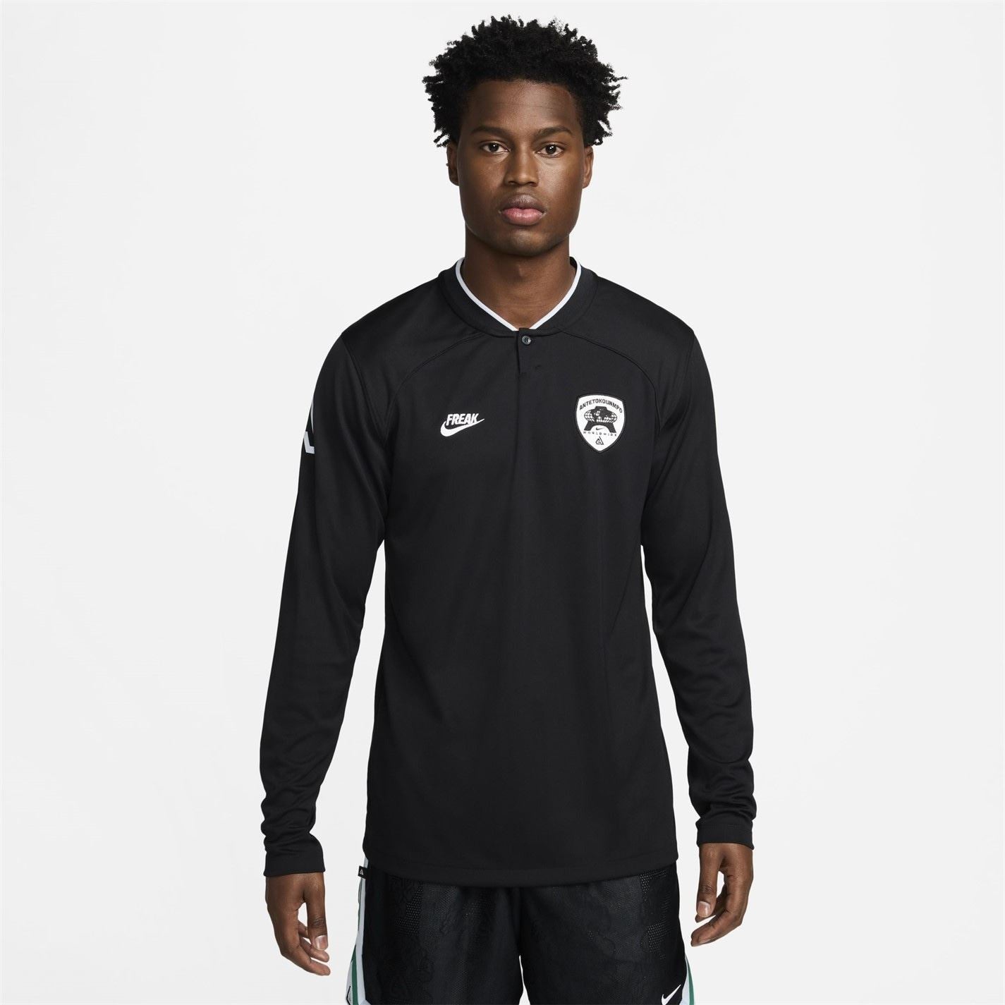 Nike Mens Giannis Dri Fit Long Sleeve Basketball Top