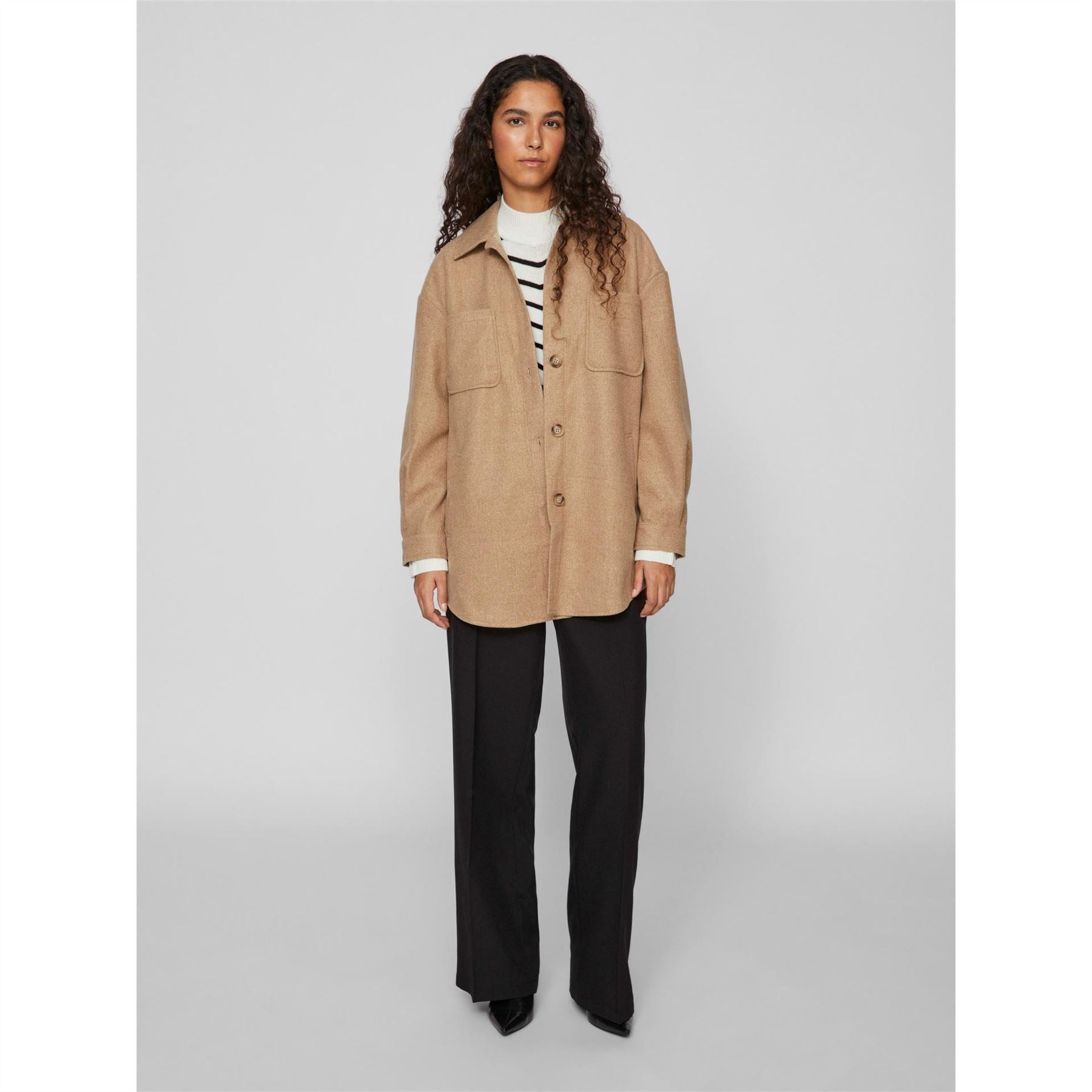 Vila Sleeve Shirt Jacket