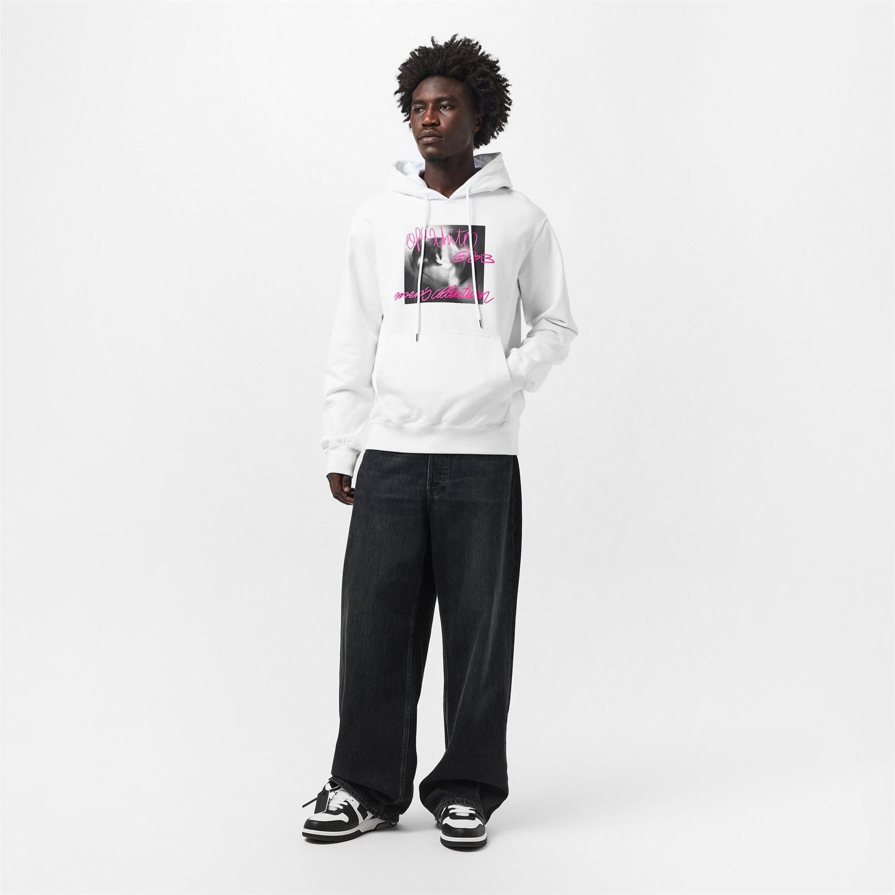 Off White Tornado Slim Fit Hooded Sweatshirt