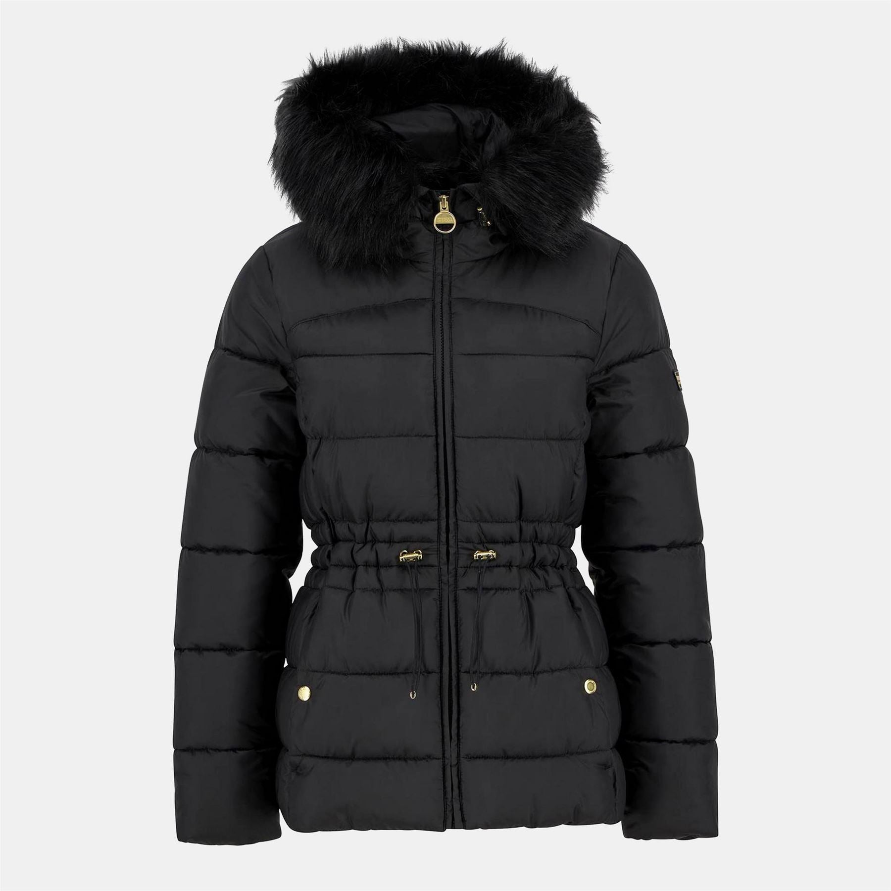 Barbour International Cher Detachable Hood Long Sleeve Medium Puffer Jacket