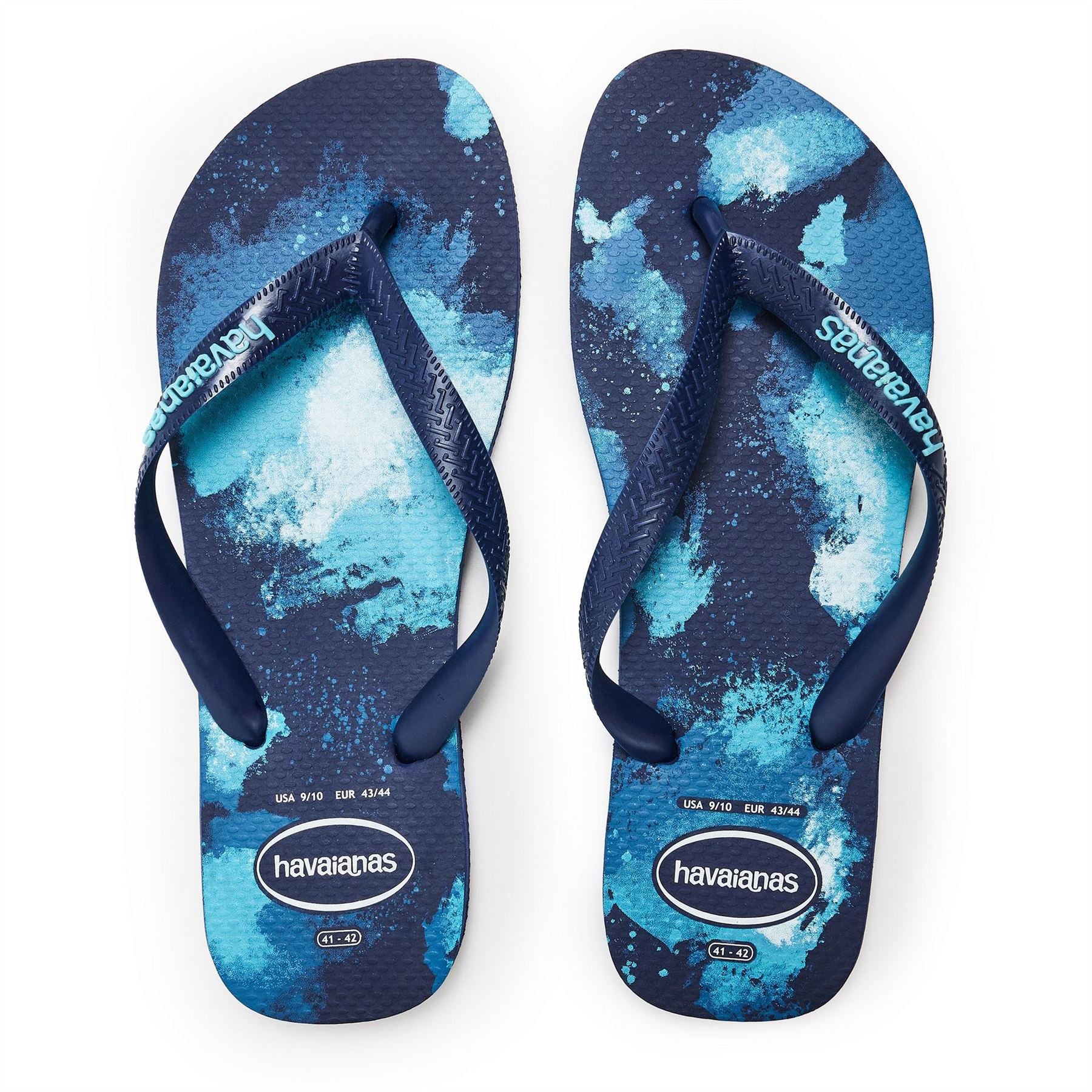 Havaianas Womens Hav. Top Camu Navy Blue 41 42 Flip Flops