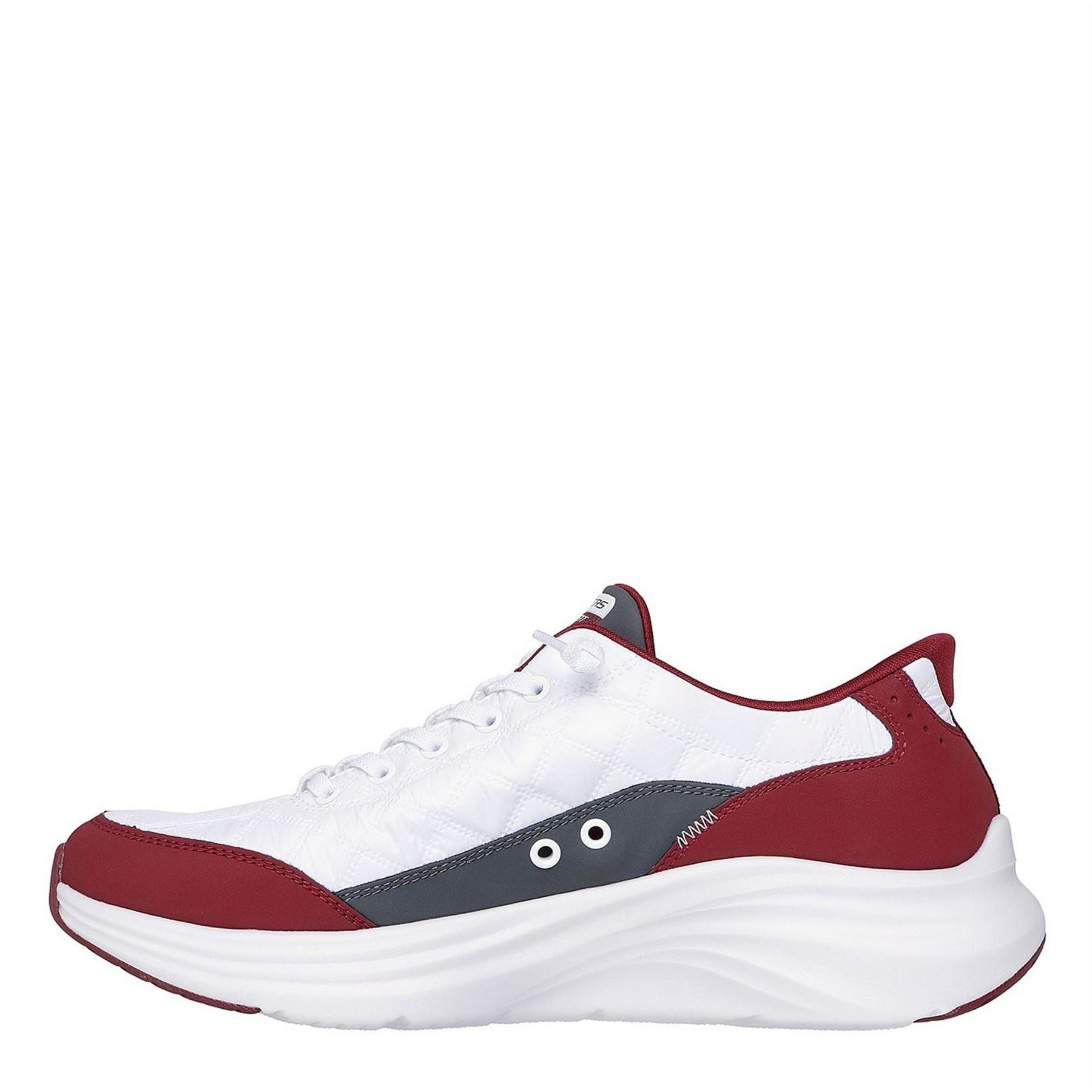 Skechers Mens Quilted Upper Sneaker Slip On Trainers