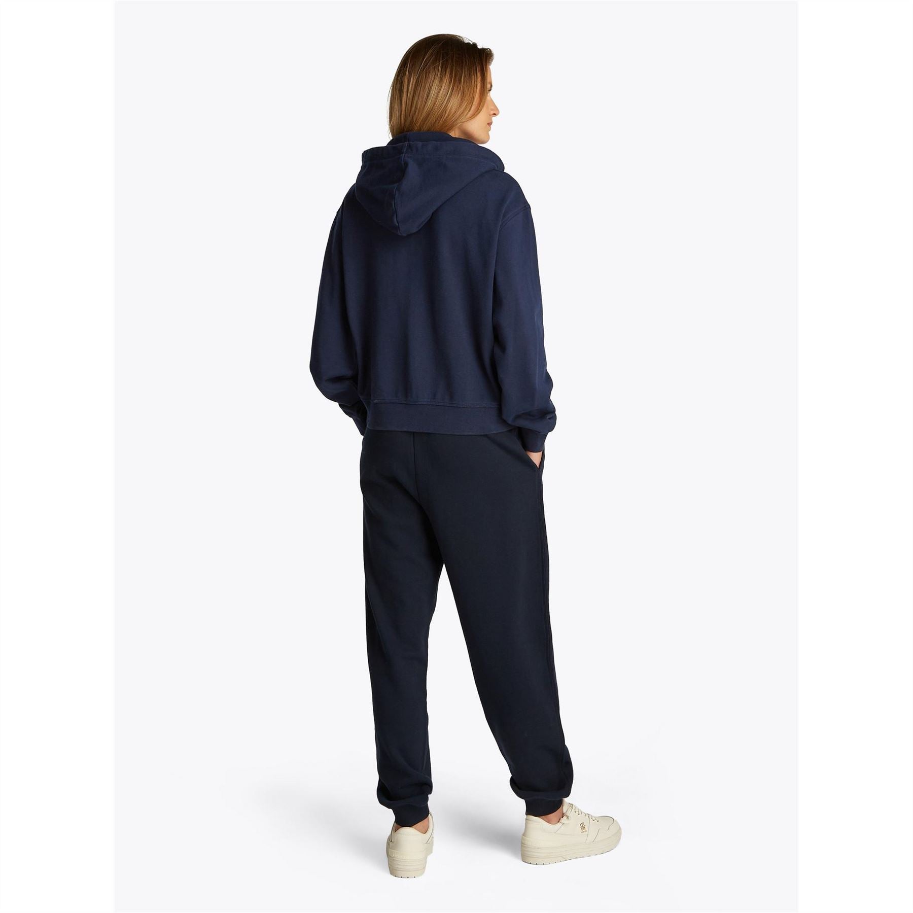 Tommy Hilfiger Script Hooded Ribbed Cuff Sweat Jacket
