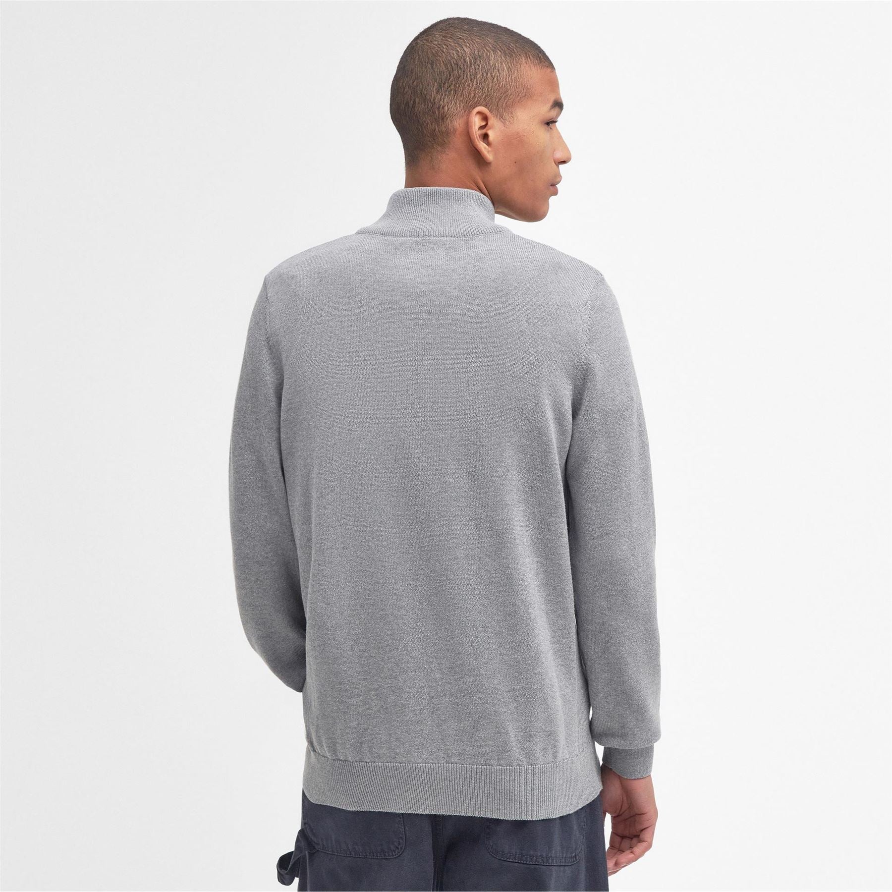 Barbour Half Zip Cotton Knitted Jumper