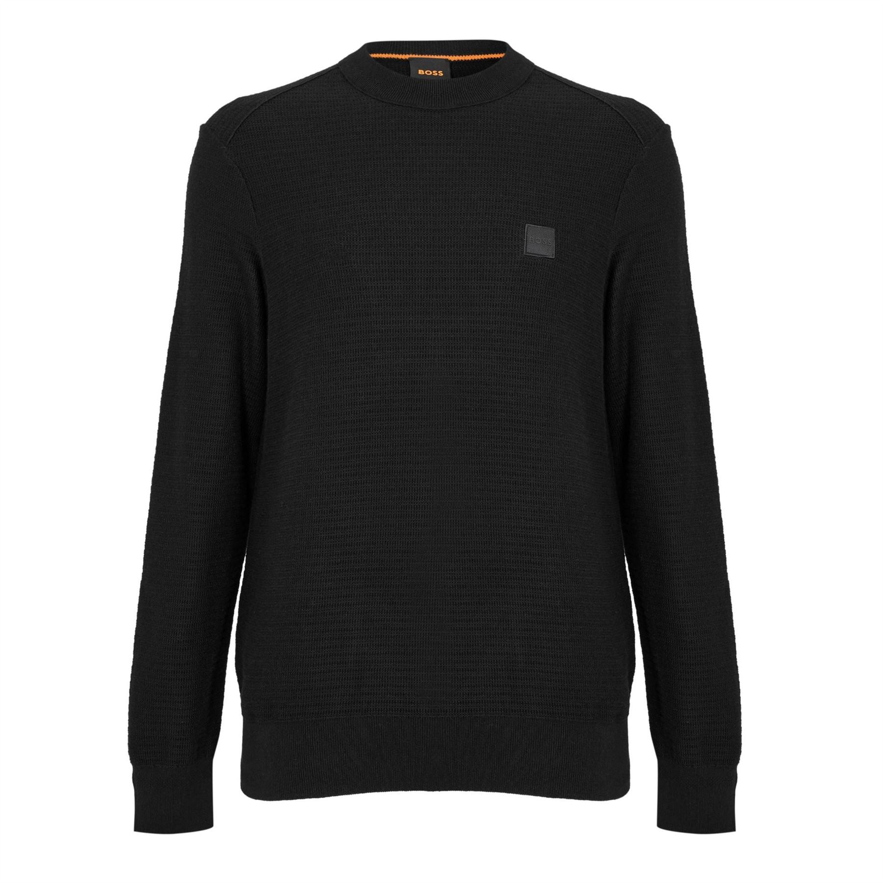 Boss BOSS ORANGE Cotton Cashmere Long Sleeve Crew Neck Jumper (Anion)