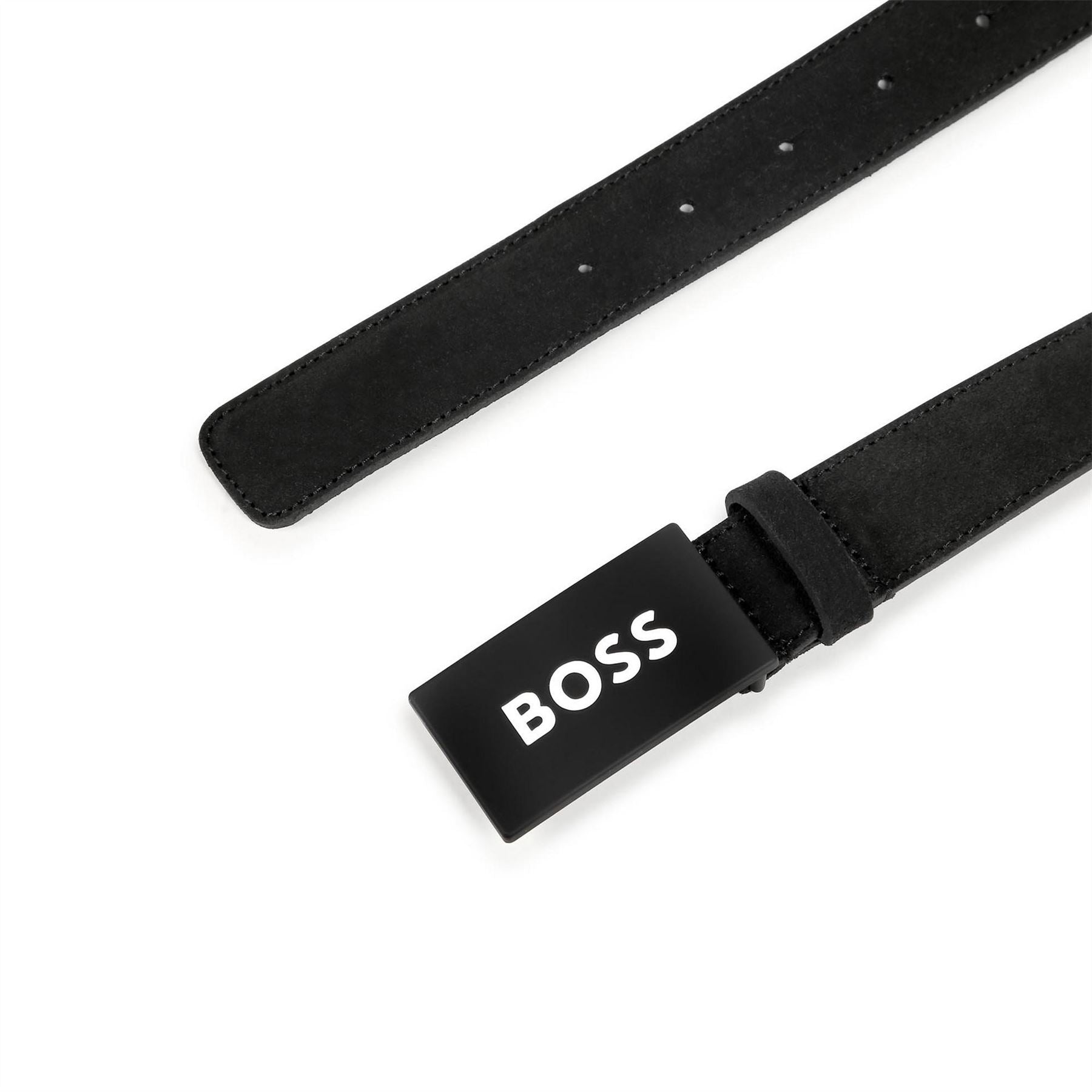 Boss Logo Juniors Faux Leather Belt