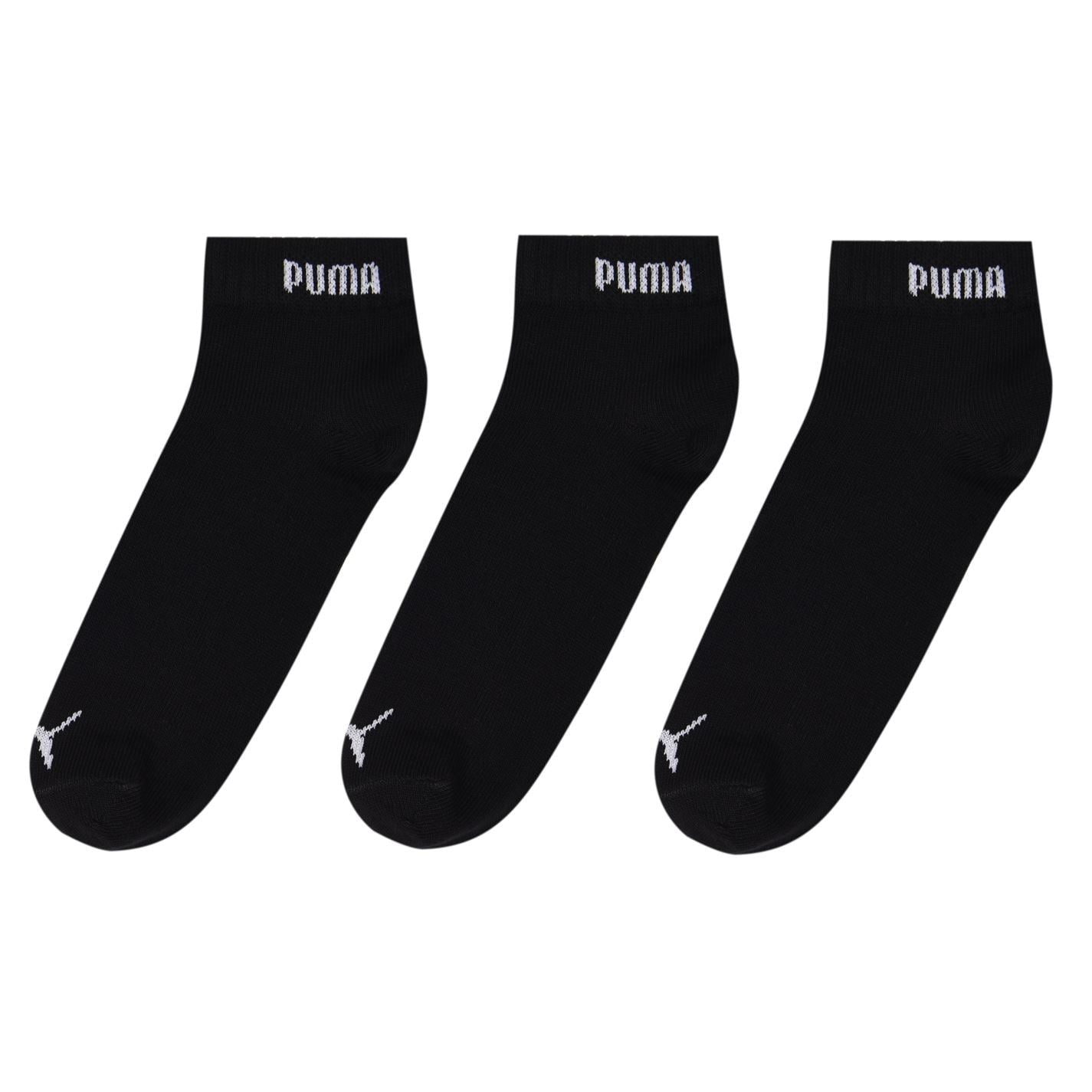 Puma Mens 3 Pack Quarter Socks