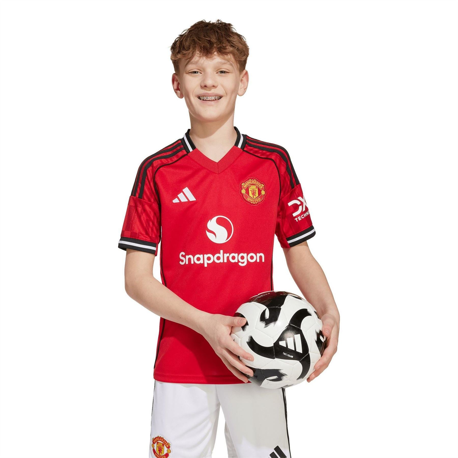 adidas Manchester United Home Shirt 2025 2026 Juniors