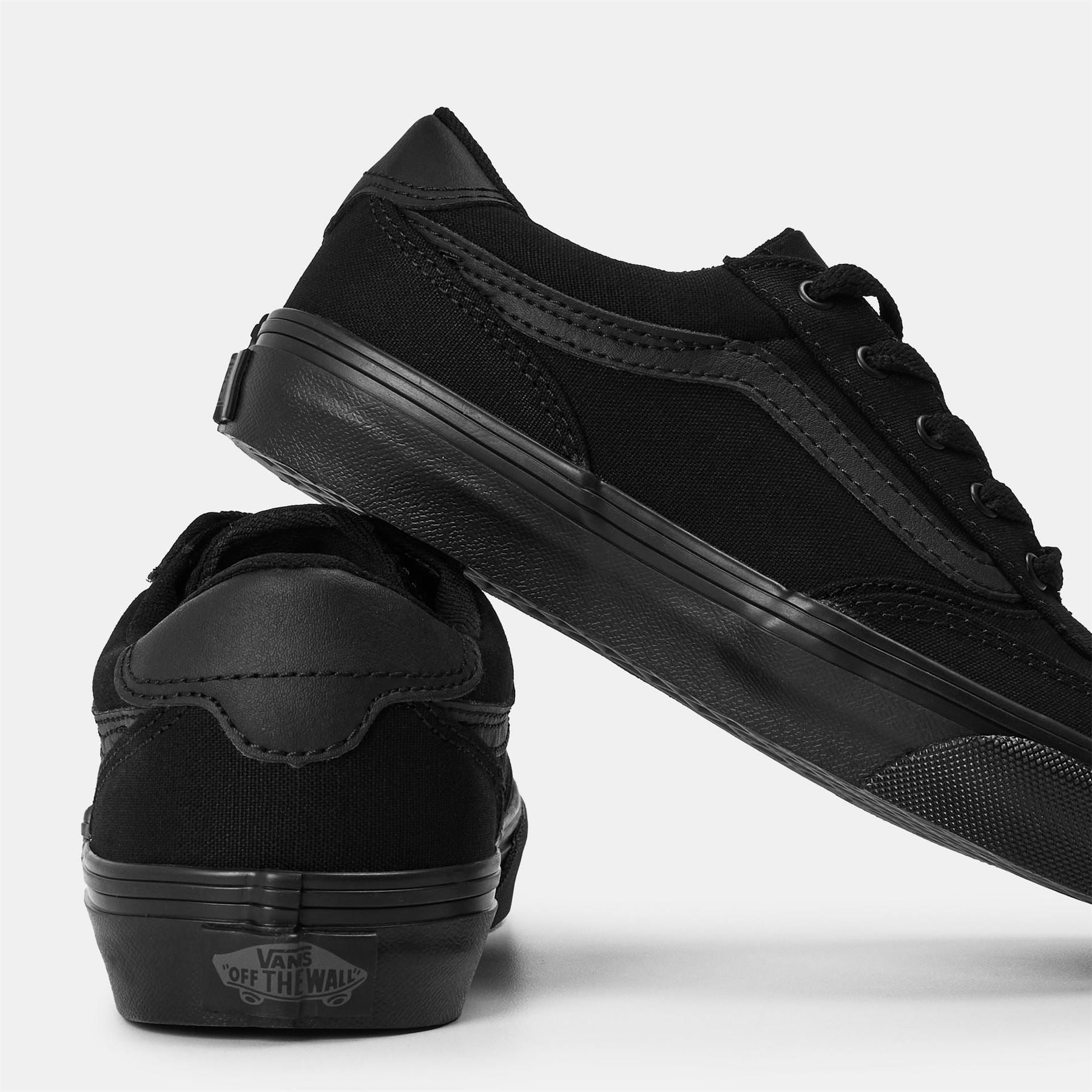Vans Juniors Canvas Low Top Lace-Up Sneakers