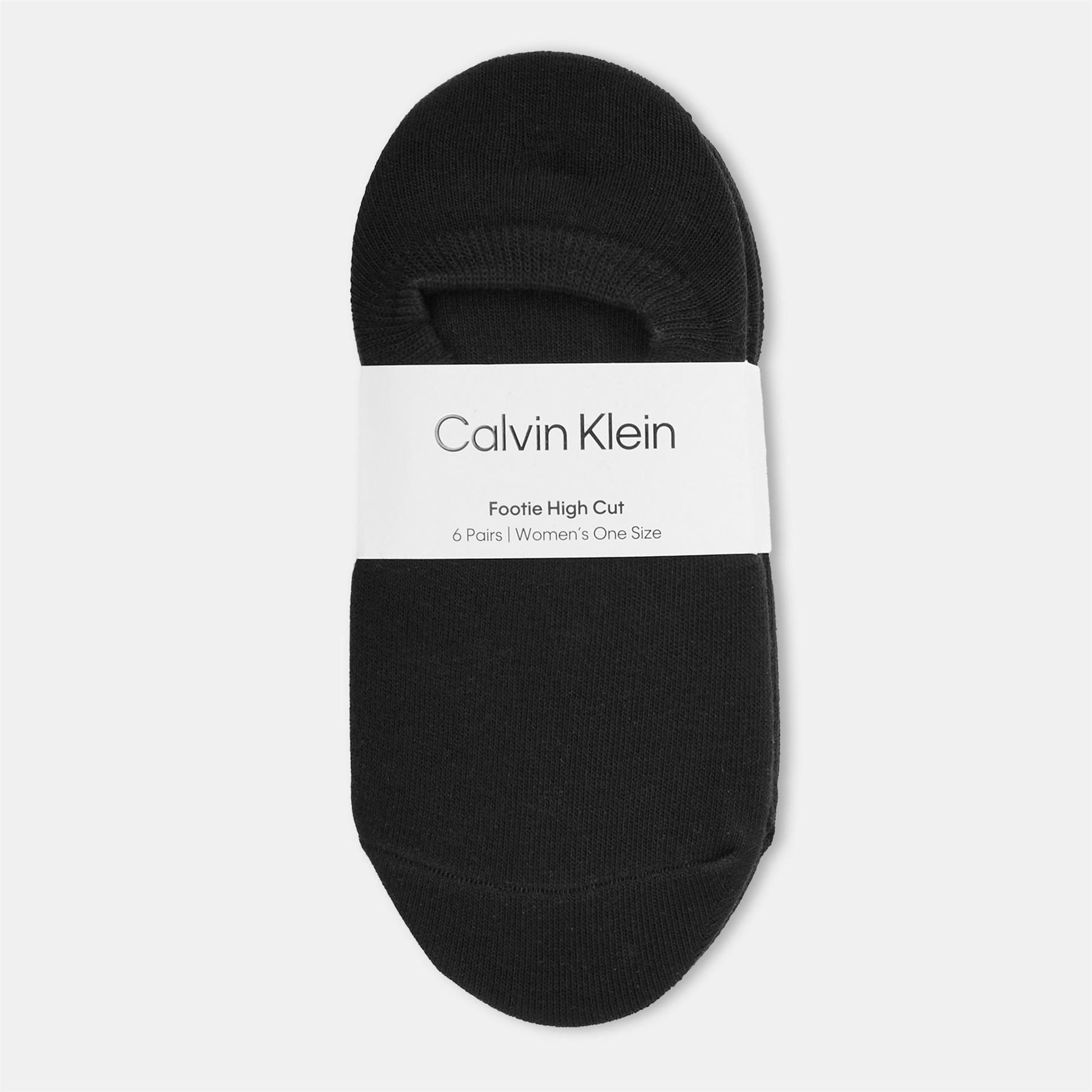 Calvin Klein 3 Pack Lettering No Show Liner Socks