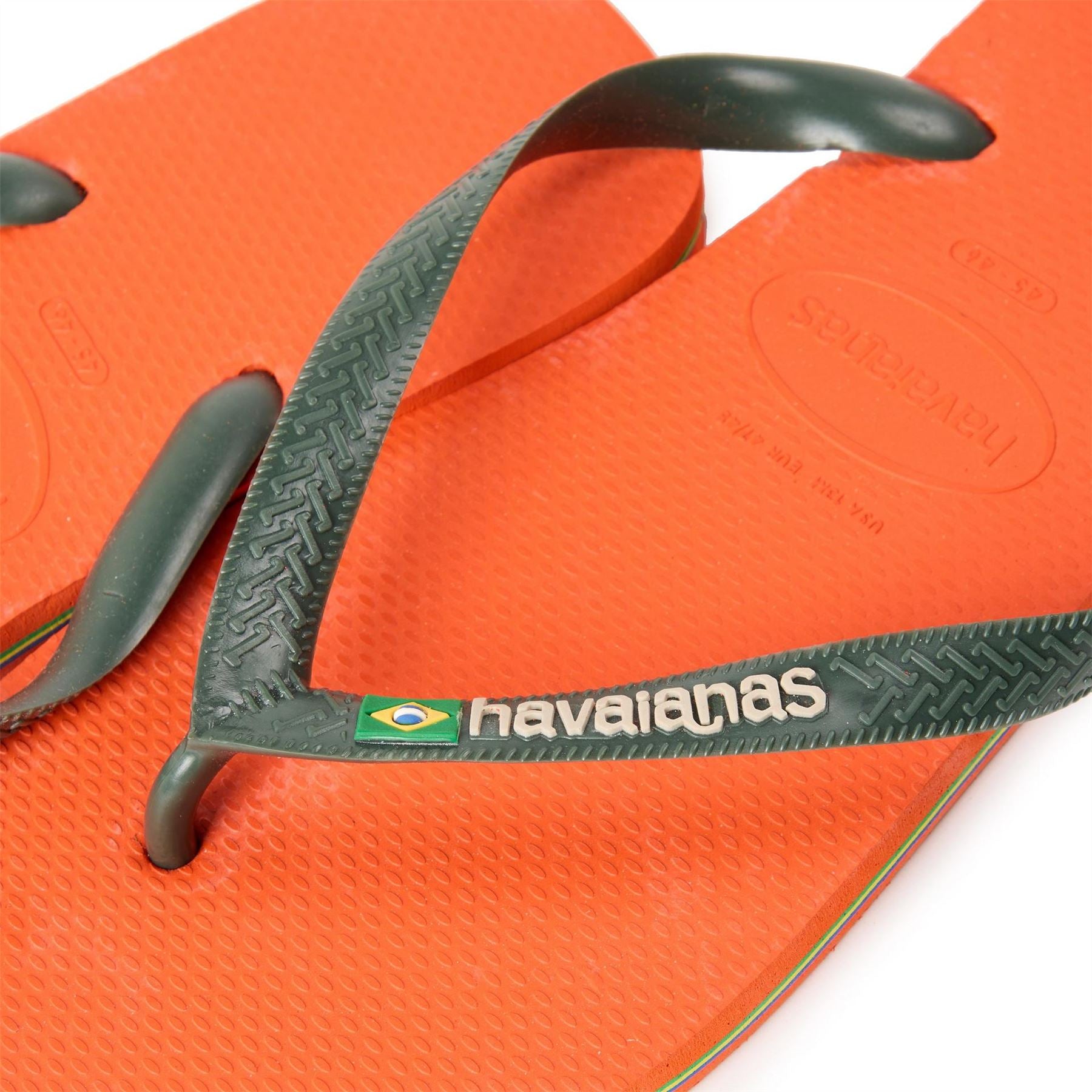 Havaianas Hav Brasil Logo Ruby Red Flip Flops