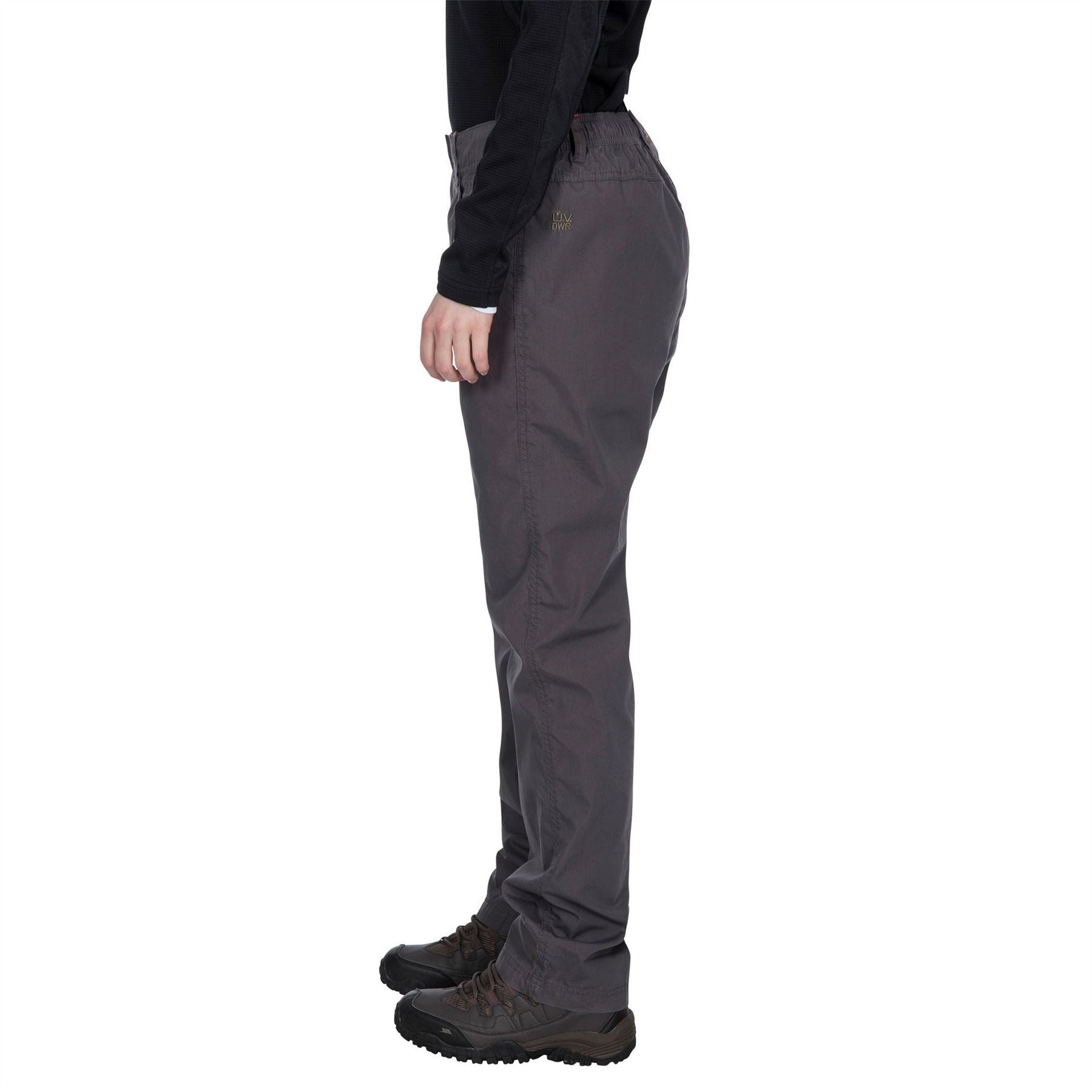 Trespass Rambler Solid Patterned Straight Cargo Trousers