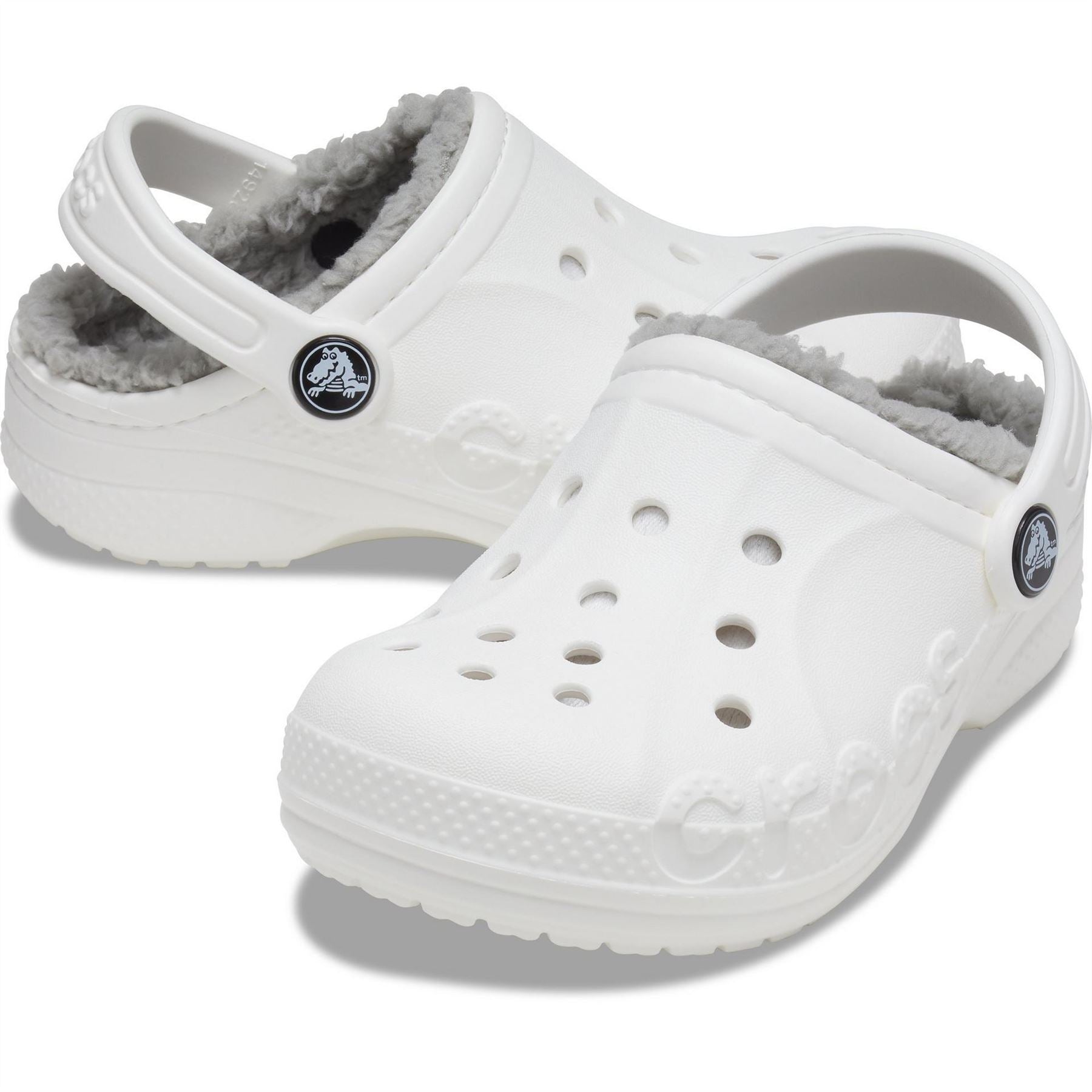 Crocs Baya Lined Closed Toe Clogs for Children