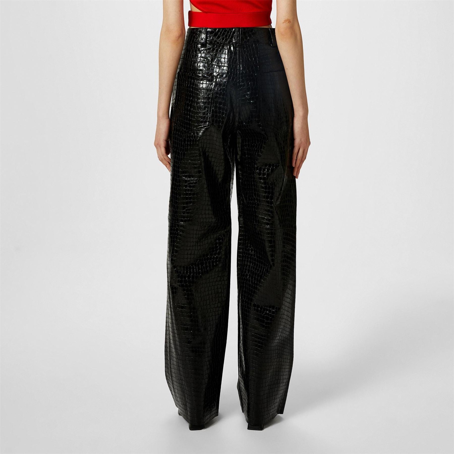 Hugo Hugara Leather Trousers