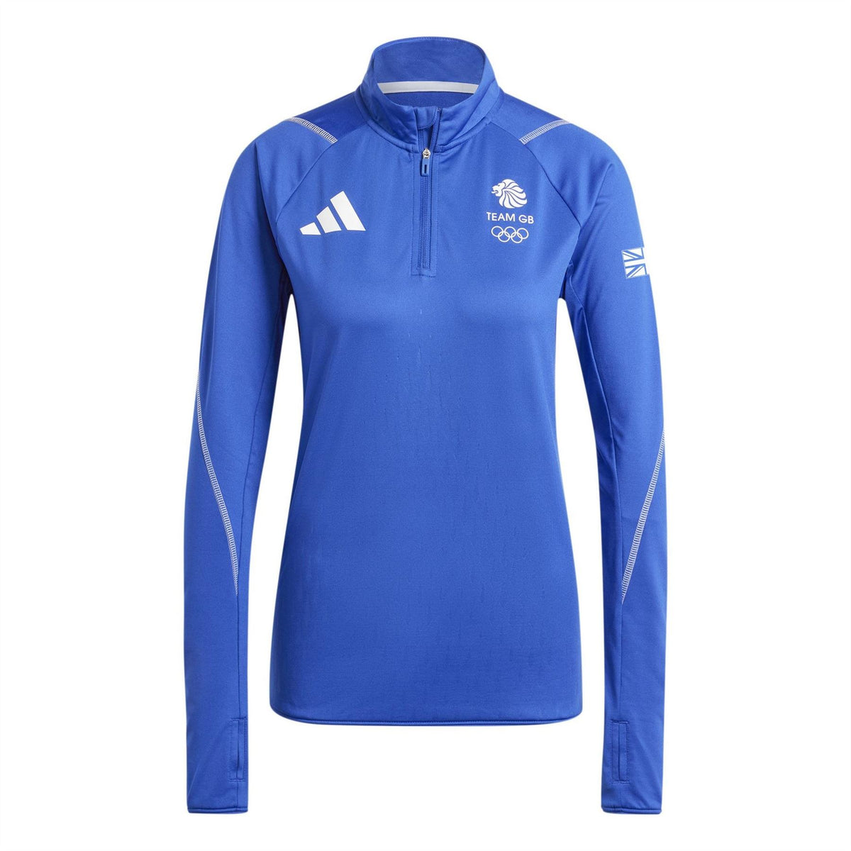 adidas Team GB Funnel Neck Long Sleeve Athletic Top