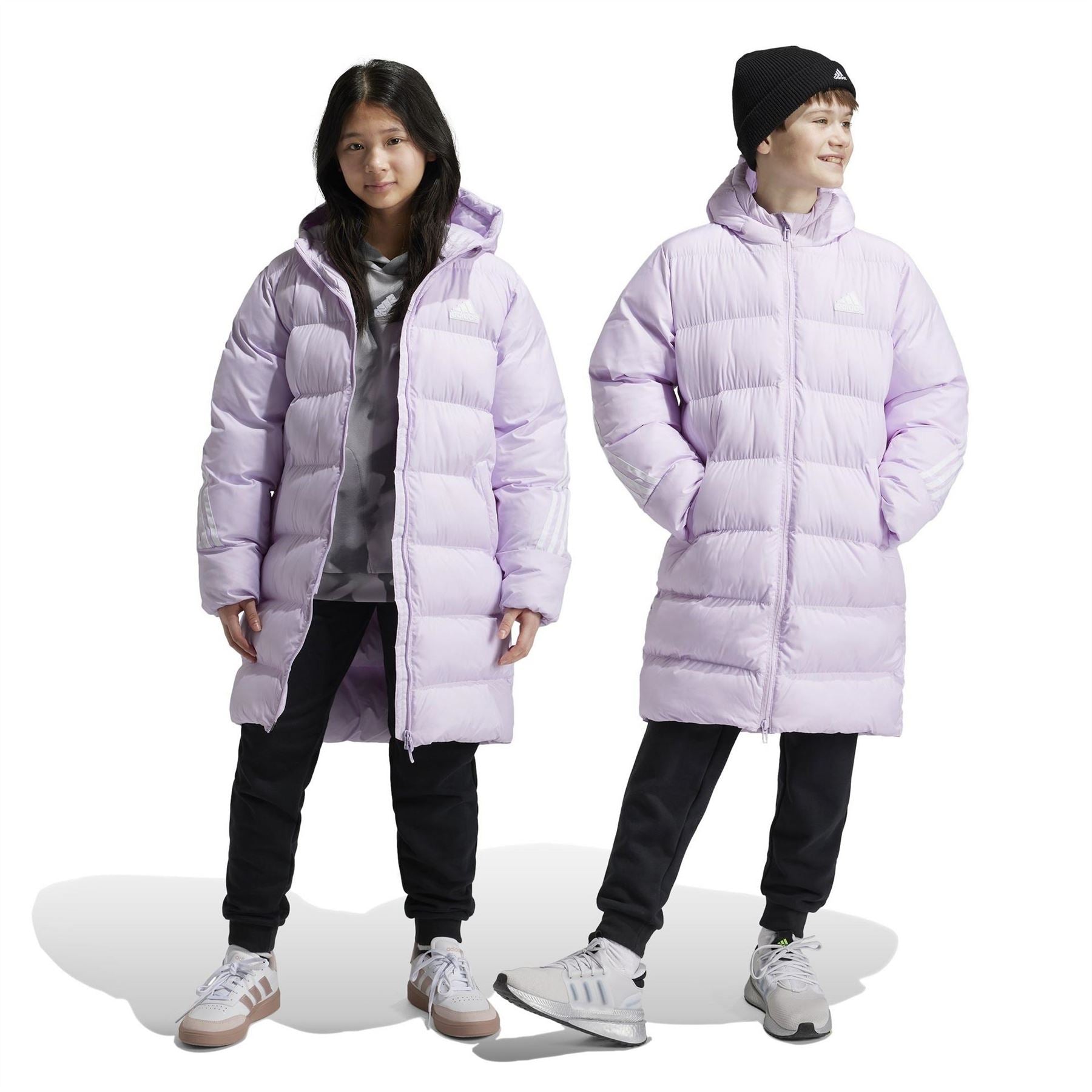adidas Future Icons Hooded Long Sleeve Puffer Jacket