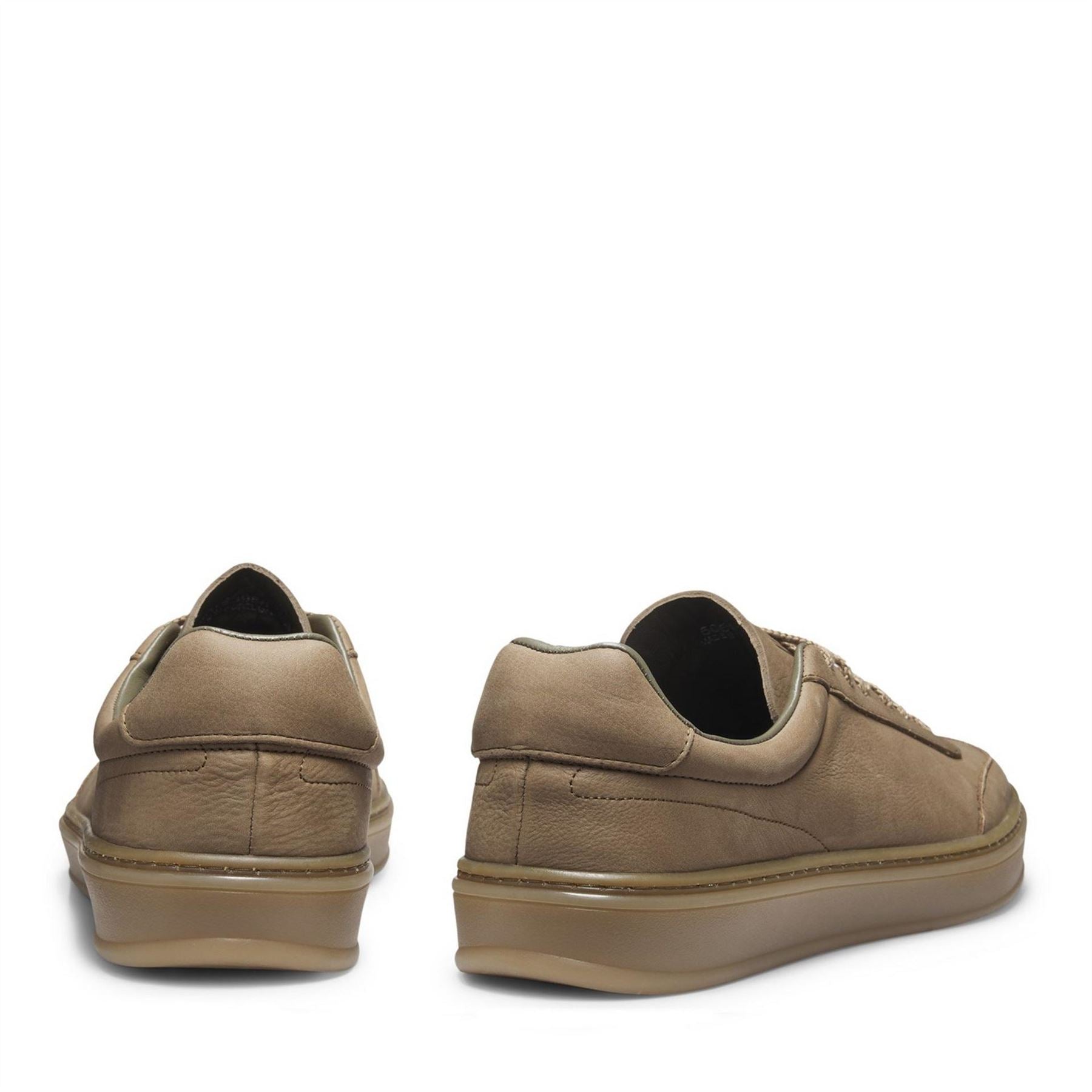 Boss Zarek Double Breasted Leather Lace Up Low Top Trainers