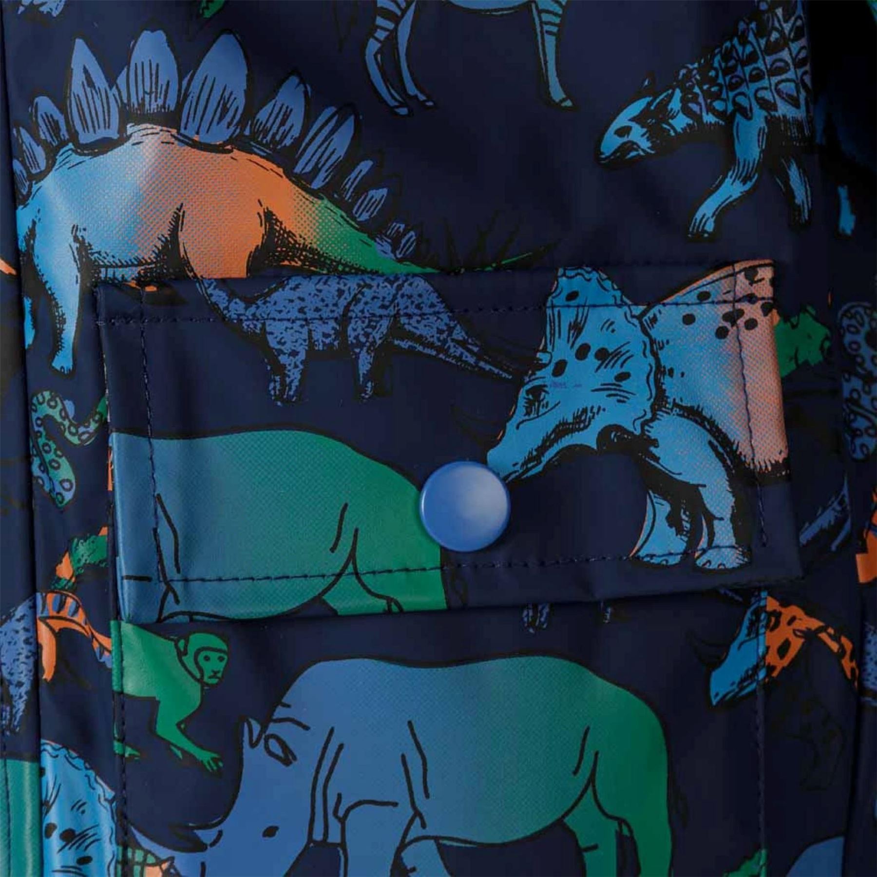 Minoti Boys Rain Jacket Printed Navy