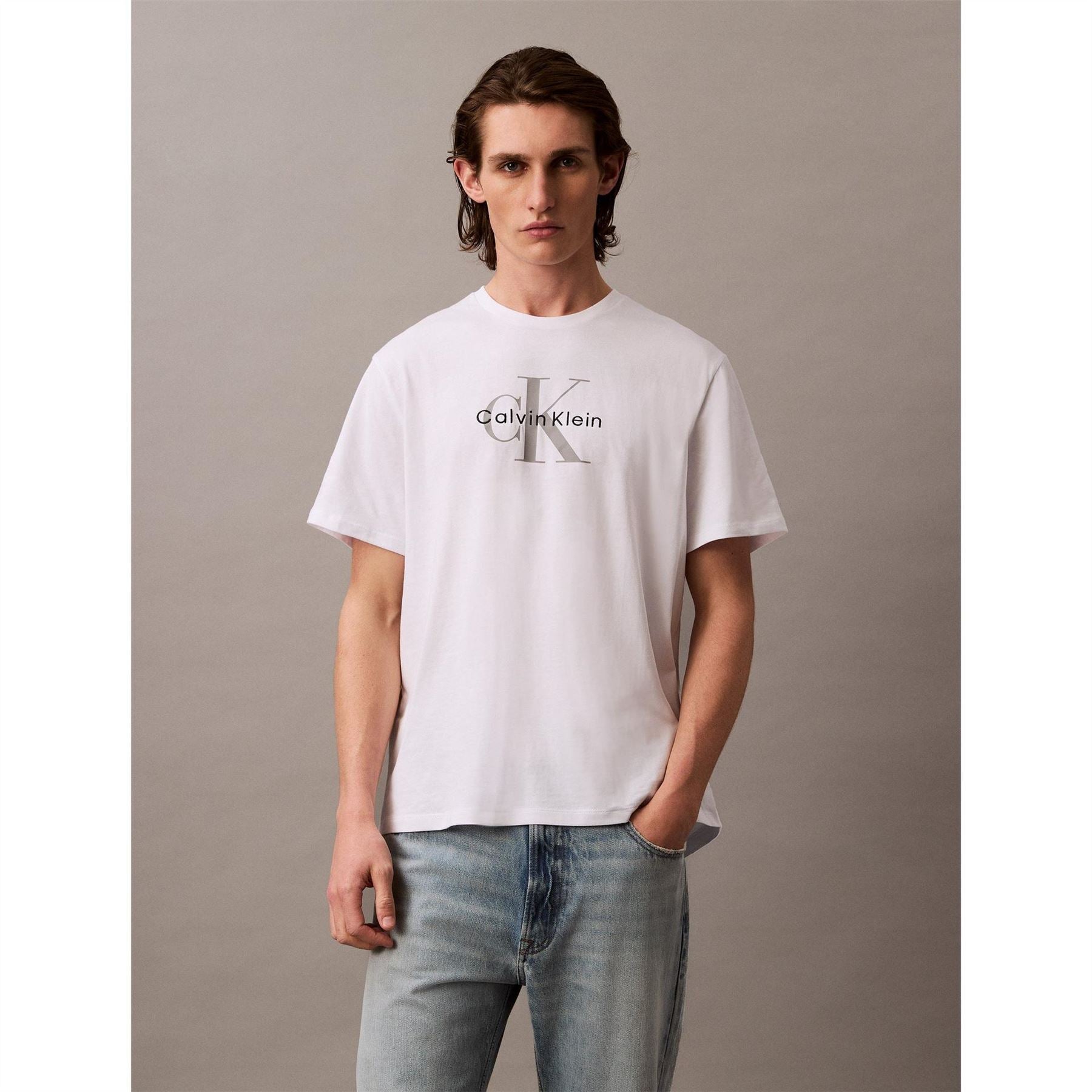 Calvin Klein Jeans Monogram Crew Neck Short Sleeve T-Shirt