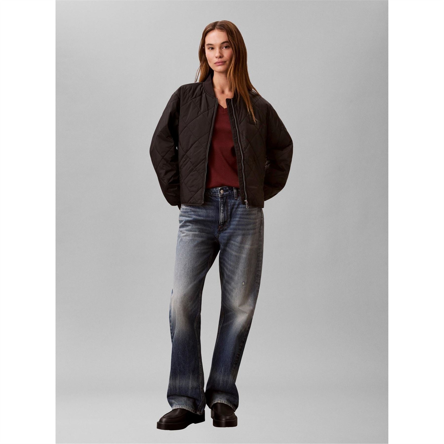 Calvin Klein Jeans Quilted Bomber Jacket