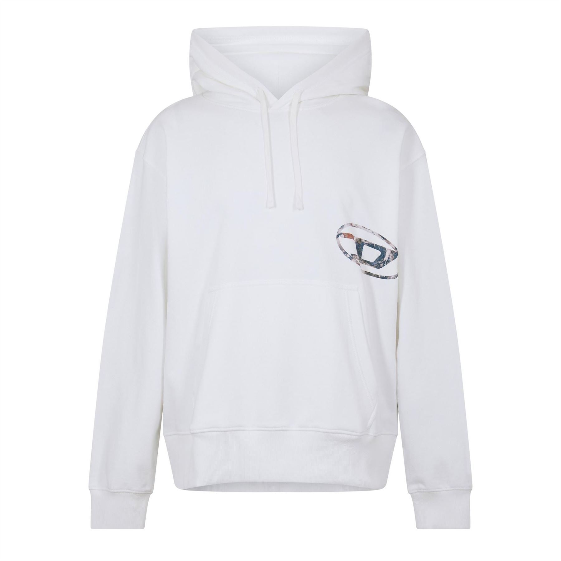 Diesel Hooded Neck Drop Shoulder Sweatshirt