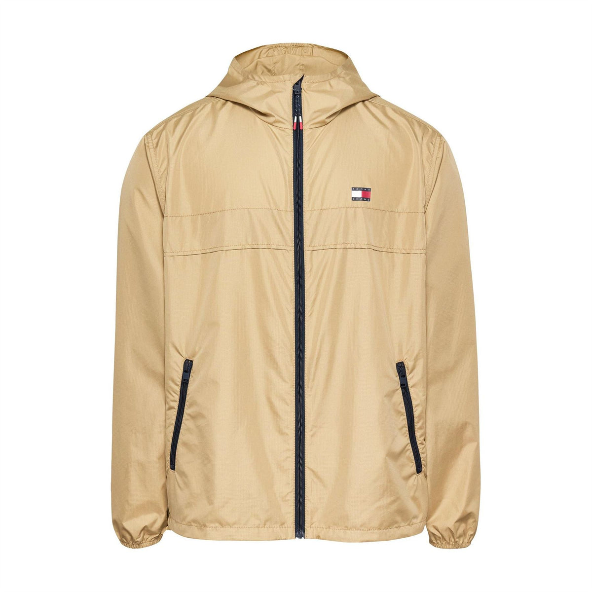 Tommy Jeans Hooded Relaxed Fit Windbreaker with Zipped Pocket