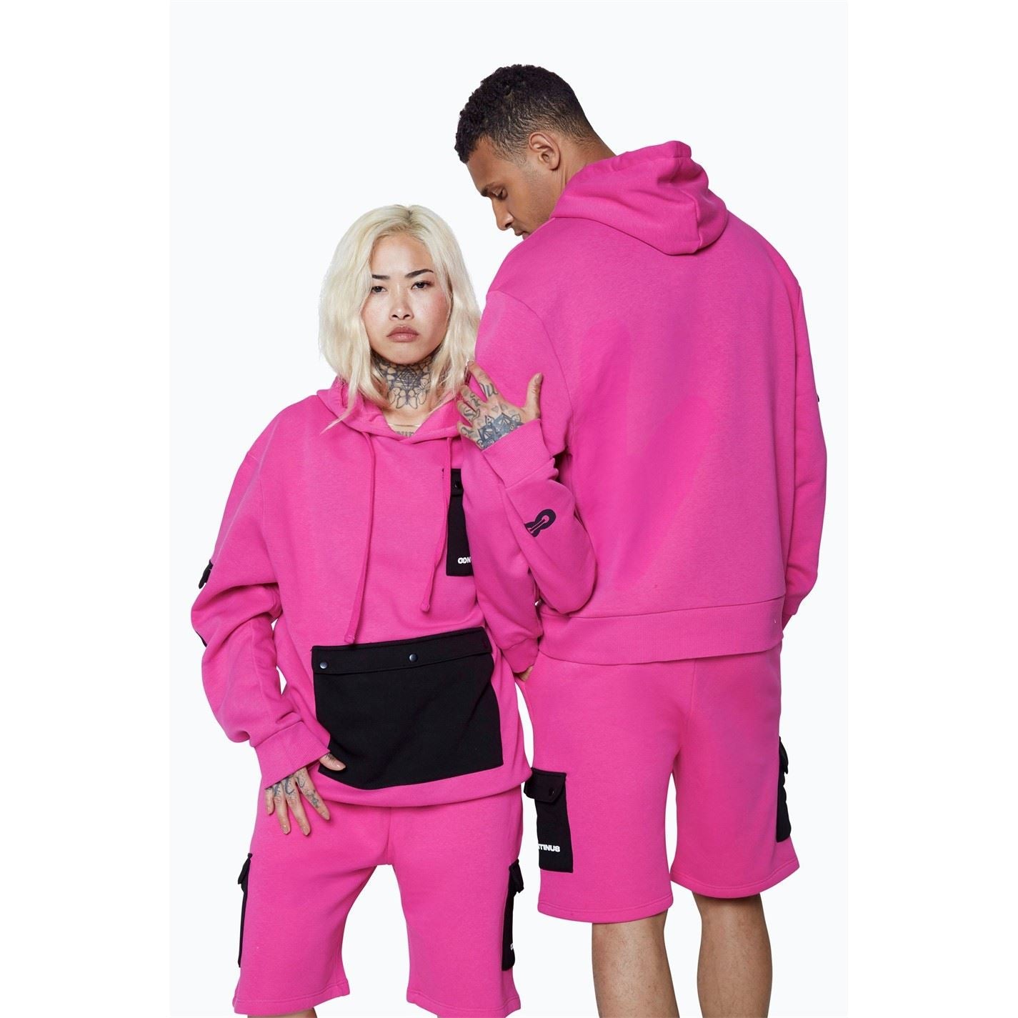Hype Hooded Cargo Pocket Sweatshirt