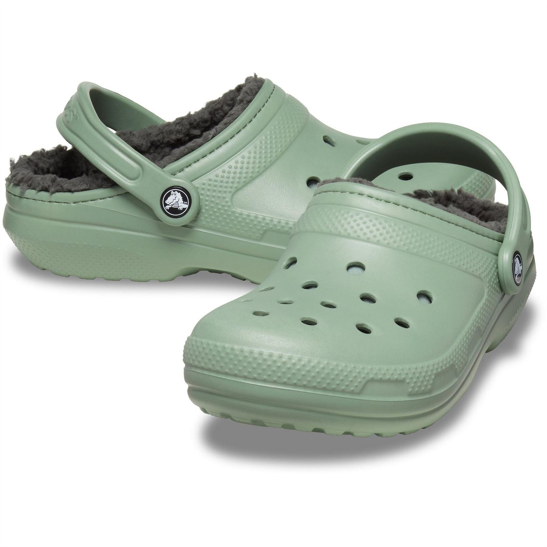 Crocs Lined Shuv Clogs with Perforated Toe