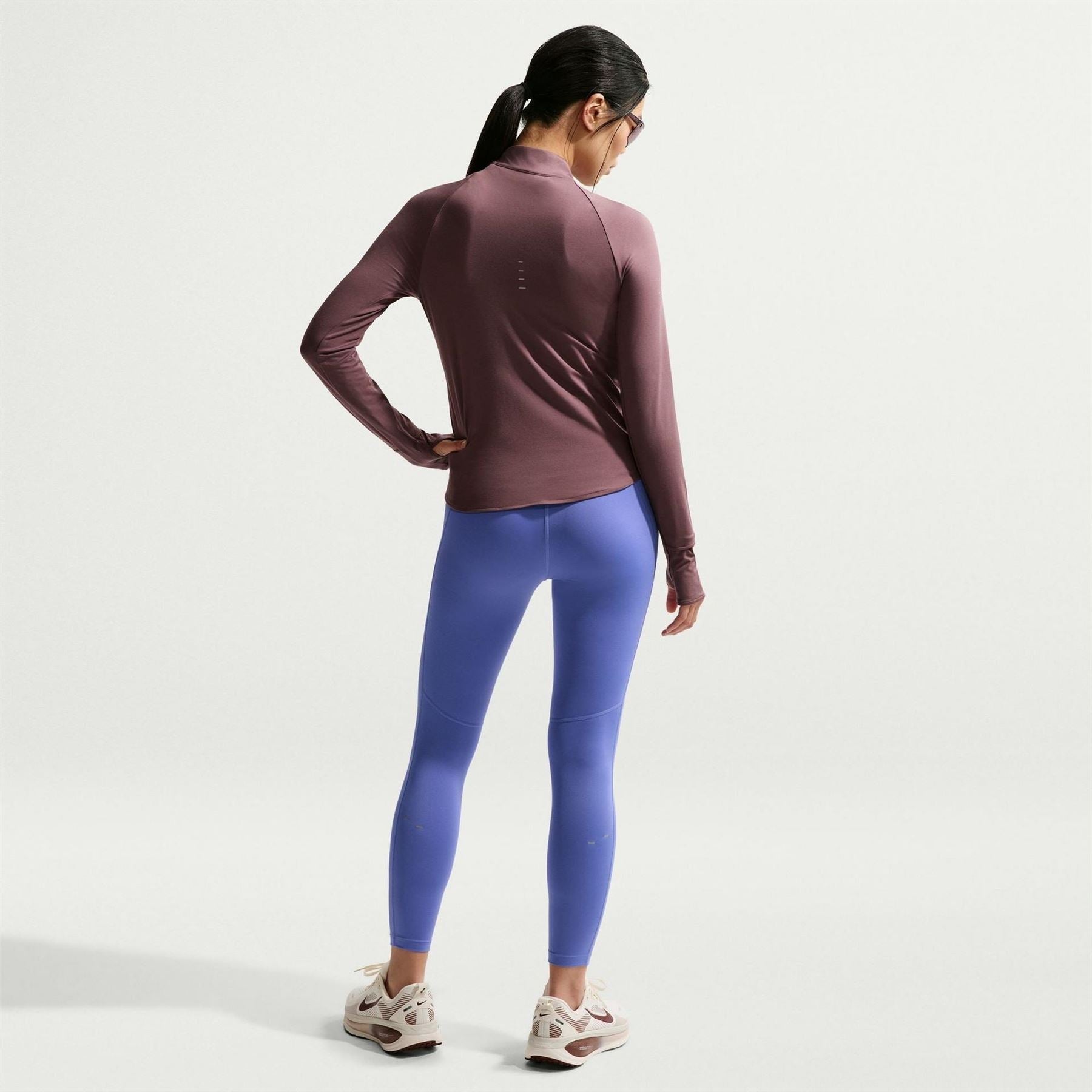Nike Womens Swift 1 4 Zip Running Top