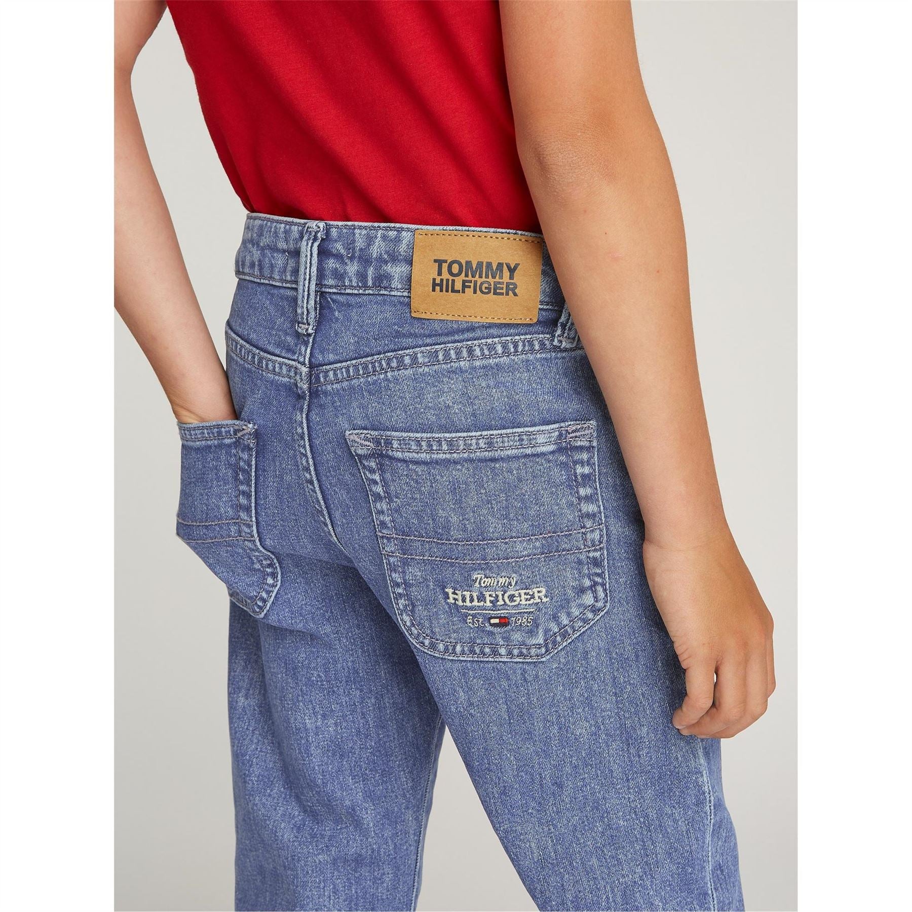 Tommy Hilfiger Modern Salt And Pepper Straight Leg Jeans