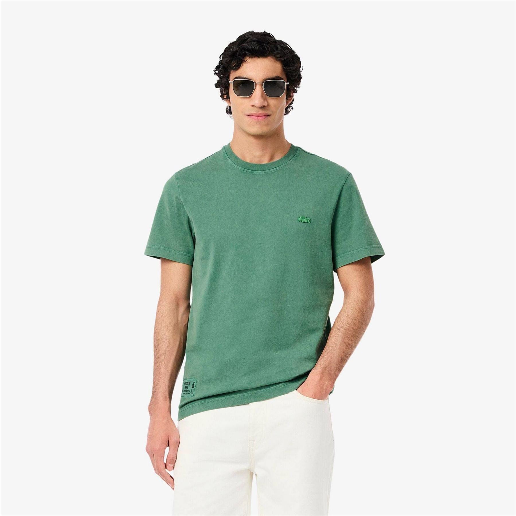 Lacoste Washed Effect Heavy Jersey Regular Fit T-Shirt