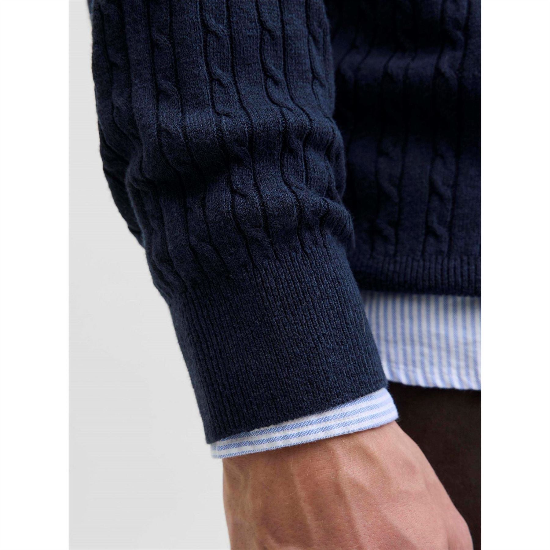 Jack and Jones Mens Cable Knit Jumper
