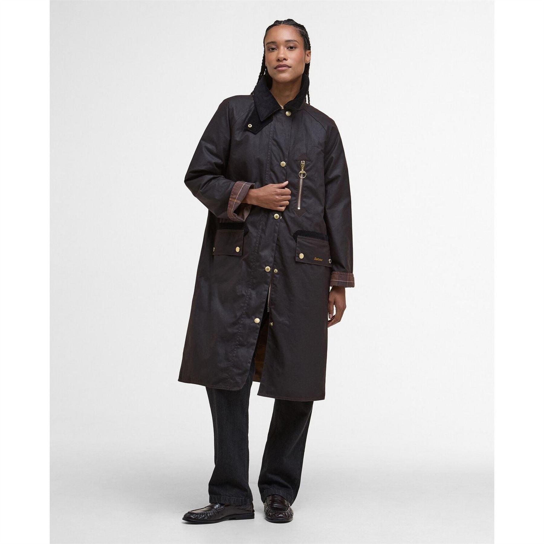 Barbour Evette Waxed Long Sleeve Wax Jacket