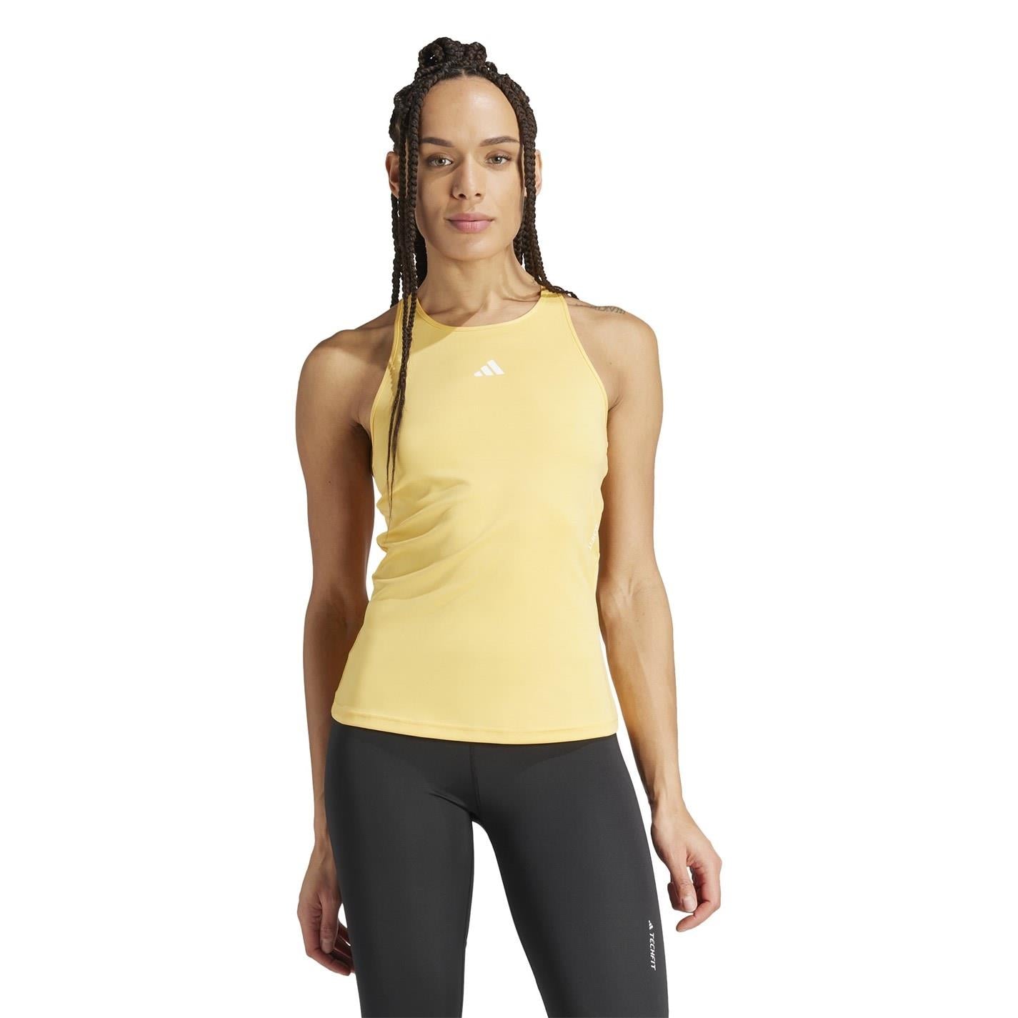 adidas Slim Fit High Neck Gym Vest