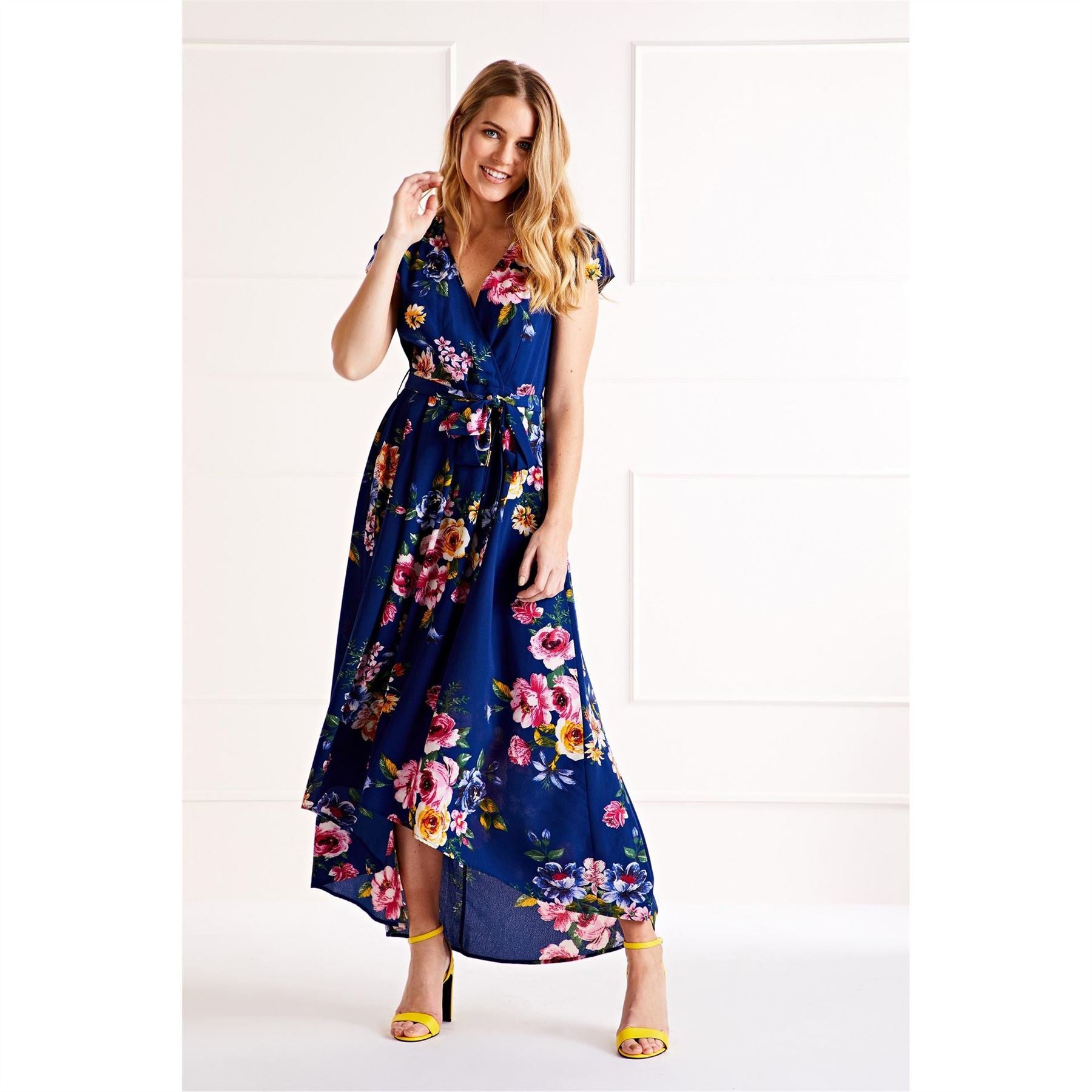 Mela London Front Wrap Floral Dress