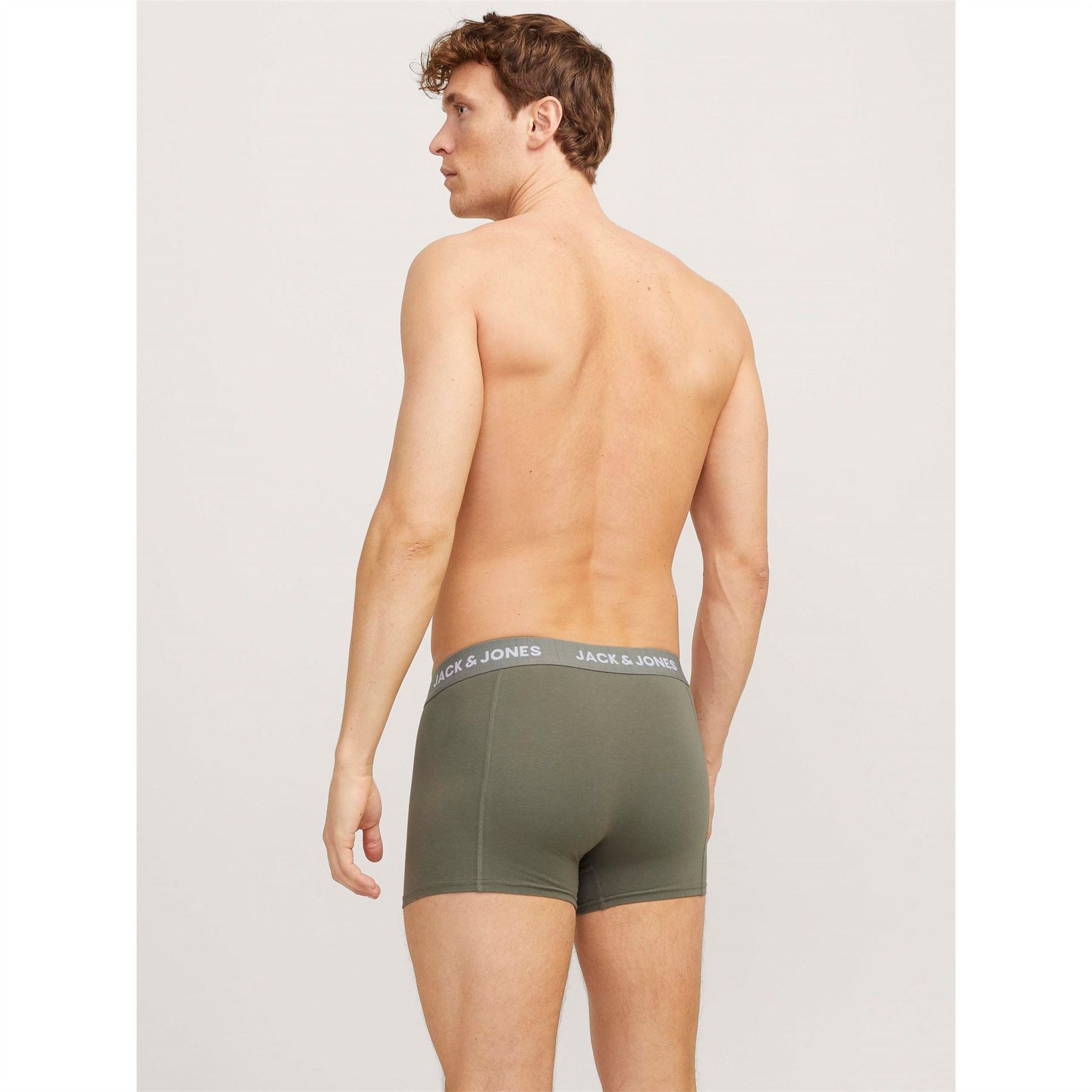 Jack and Jones Solid Trunks 3 Pack Boxers