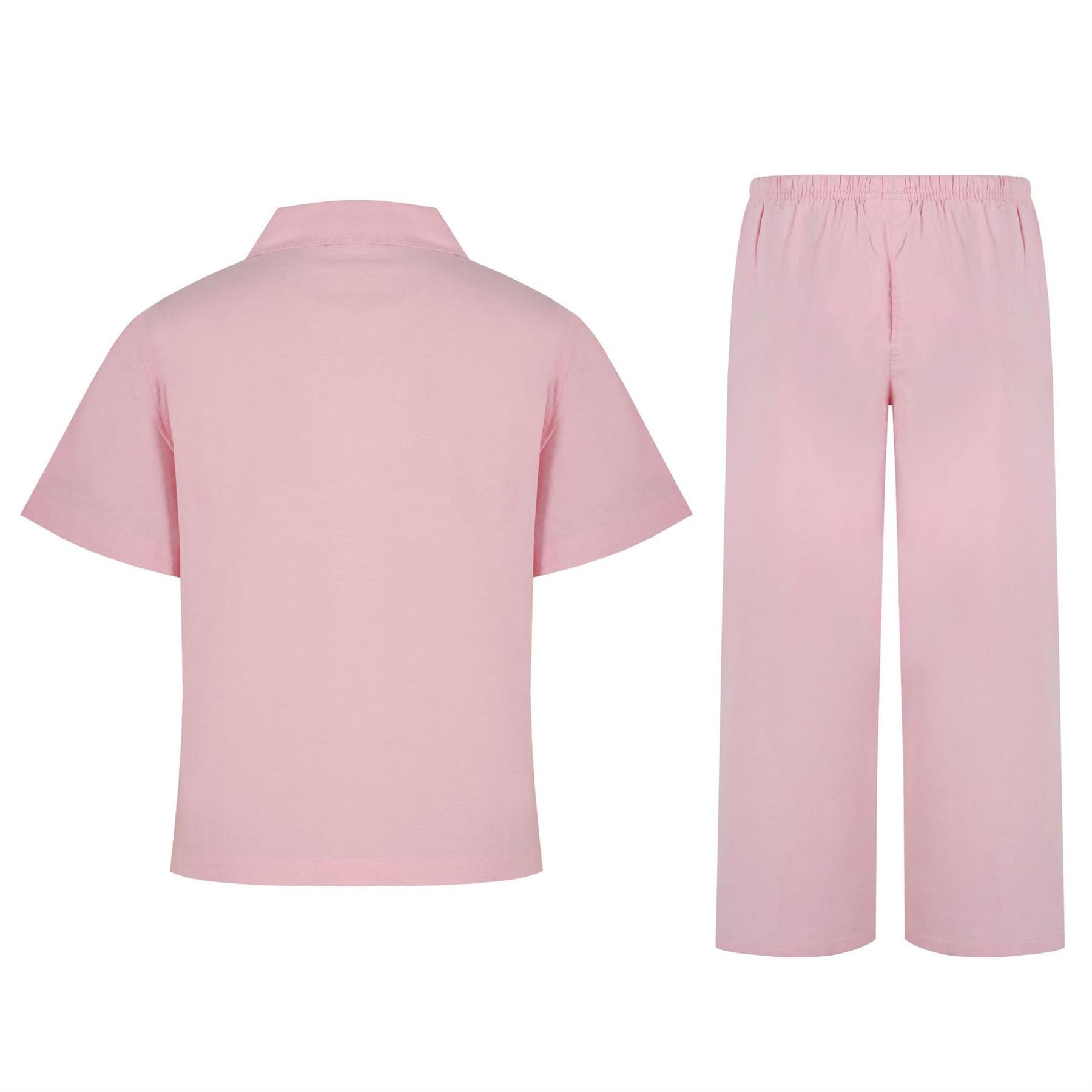 Miso Collared Neck Short Sleeve Shirt Casual Set